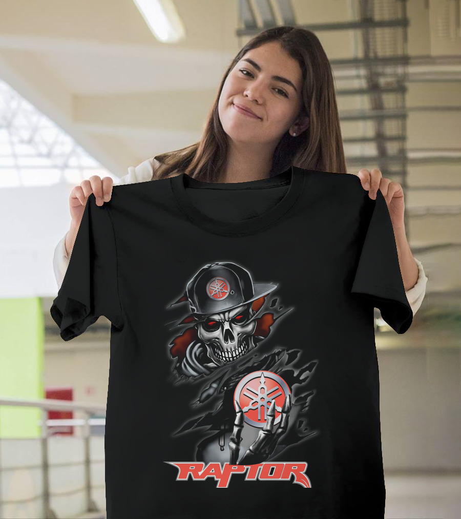 Raptor14 Yamaha Skull And Hat T-Shirt