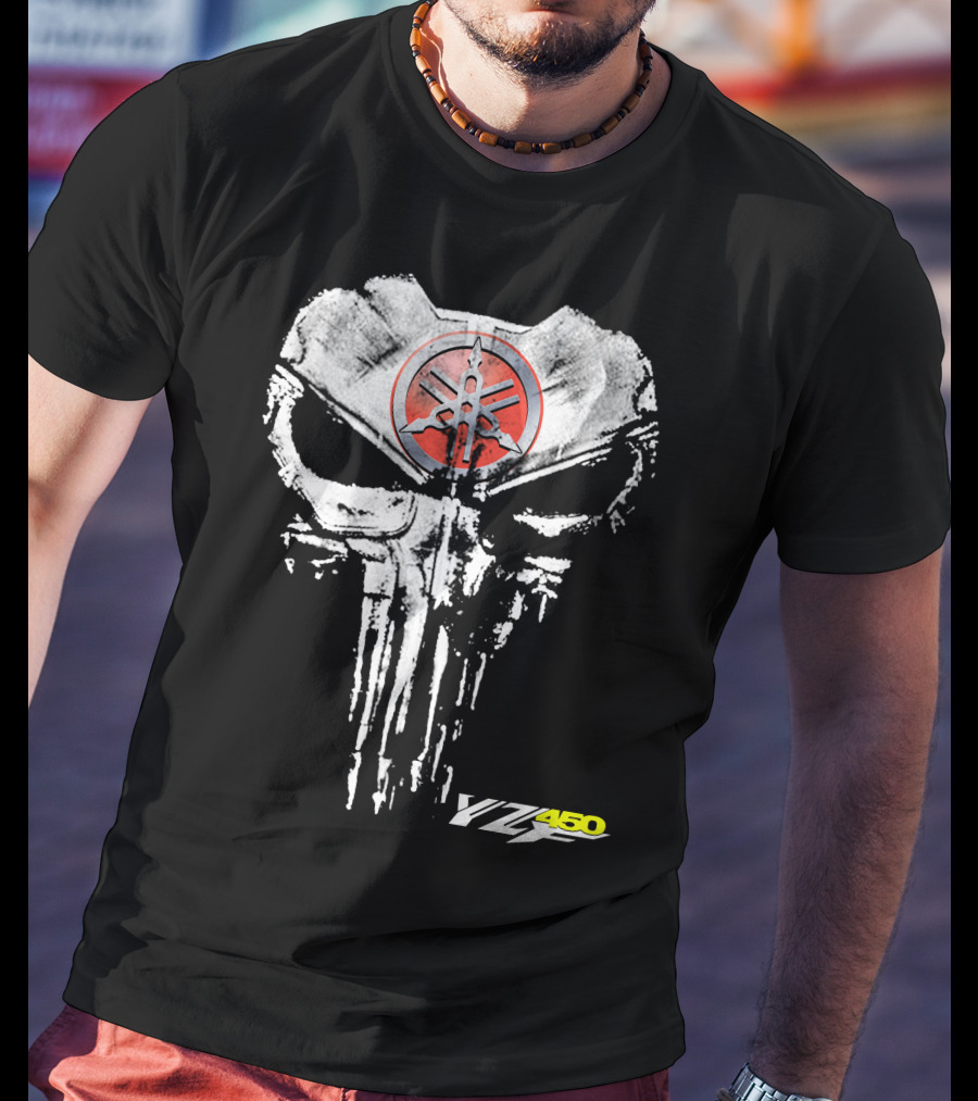 Yamaha Yfz450 Skull T-Shirt