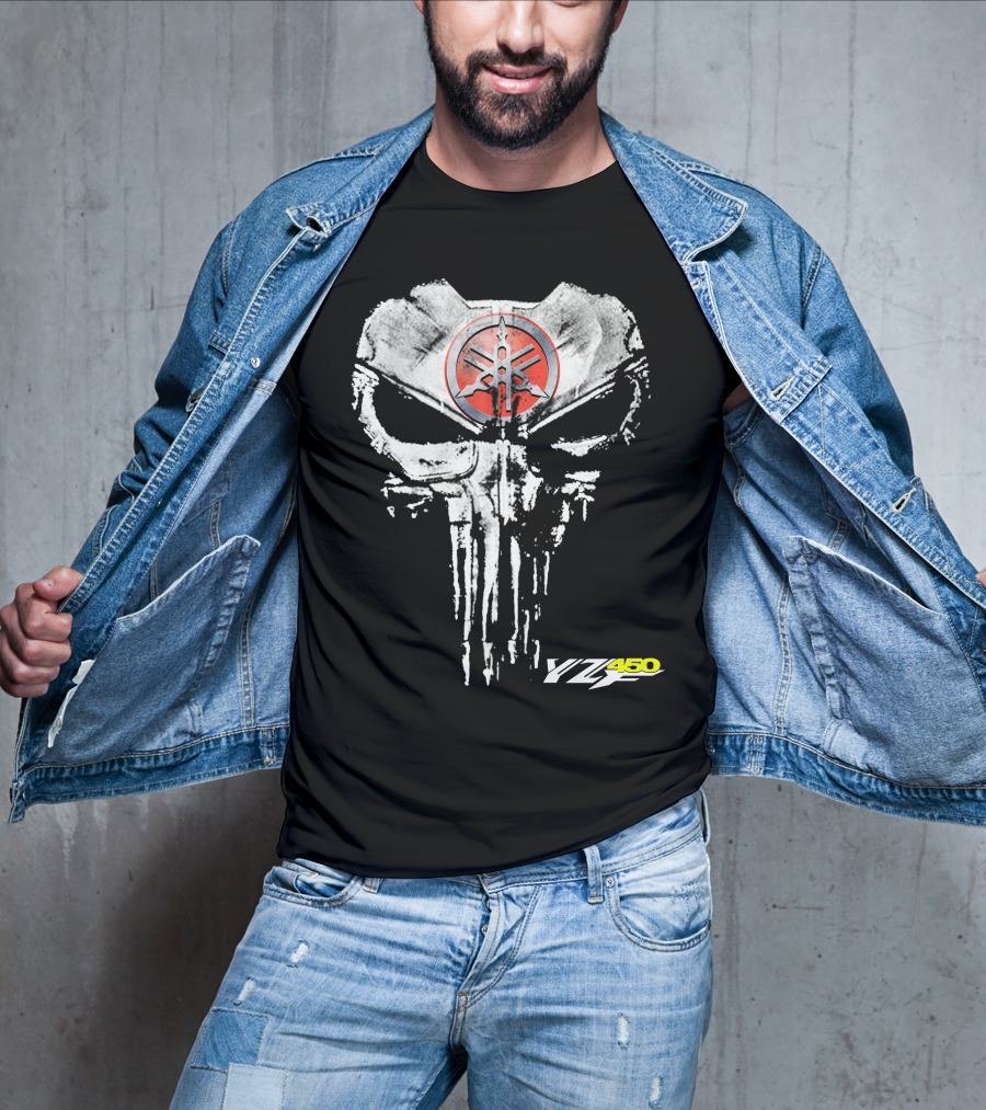 Yamaha Yfz450 Skull T-Shirt