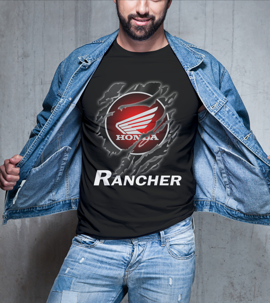 Rancher Honda Wing Logo Claw Marks T-Shirt