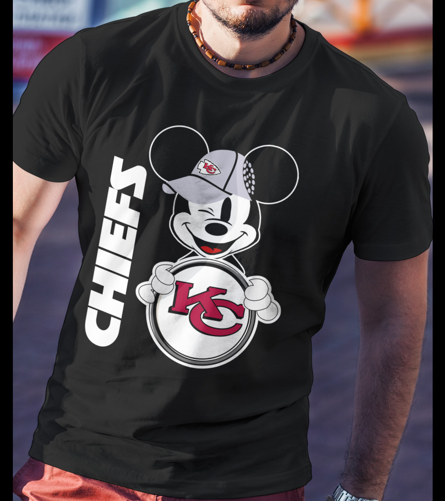 CHIEFS KC Mickey Mouse Hat T-Shirt