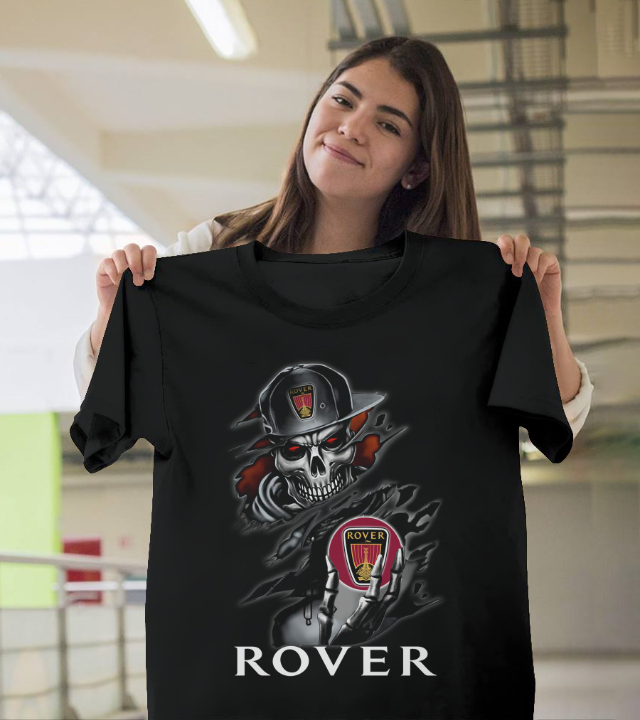 Rover Skeleton With Emblem And Cap T-Shirt