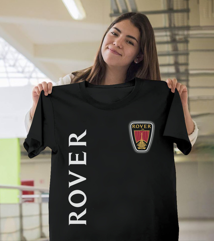 ROVER Emblem Vertical Text Classic T-Shirt