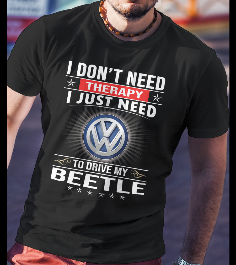 Volkswagen Beetle Therapy Driving Enthusiast T-Shirt