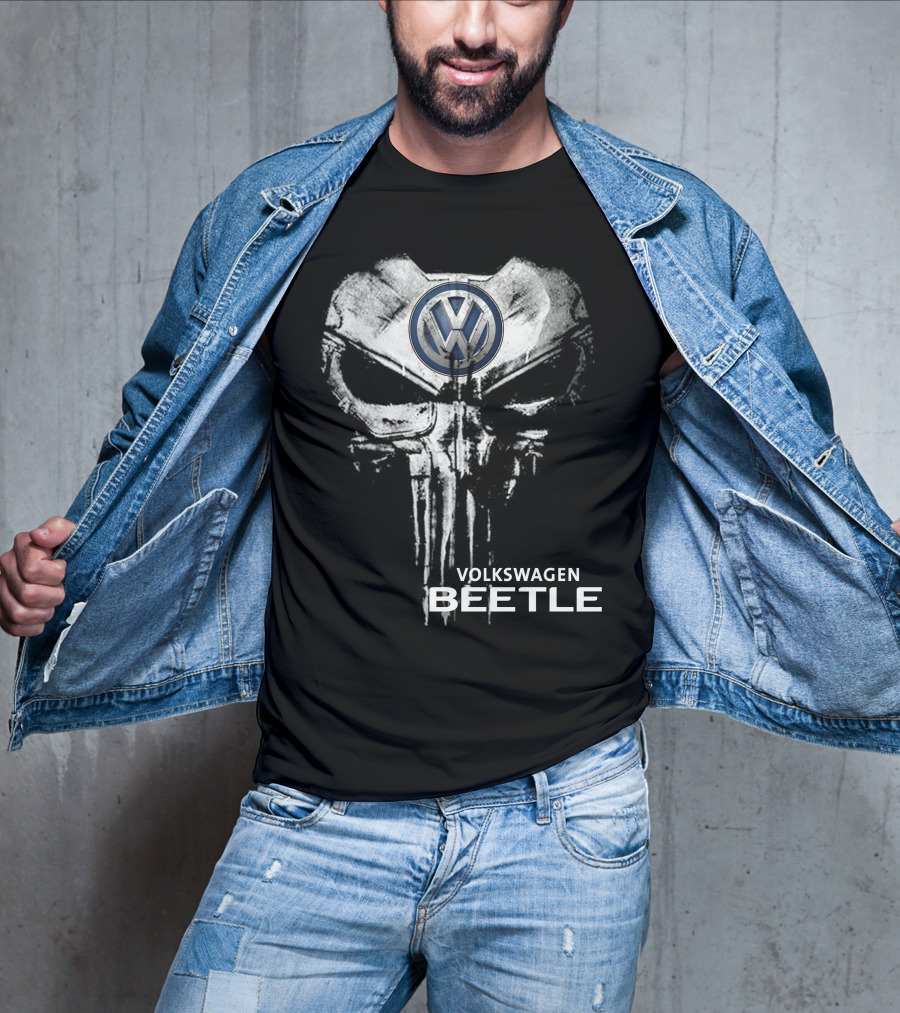 VOLKSWAGEN BEETLE VW PUNISHER SKULL T-Shirt