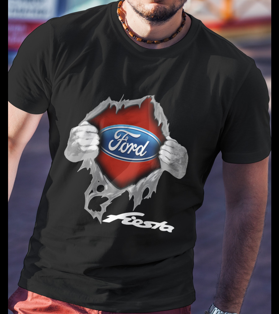 Ford Fiesta Logo Tear Reveal T-Shirt