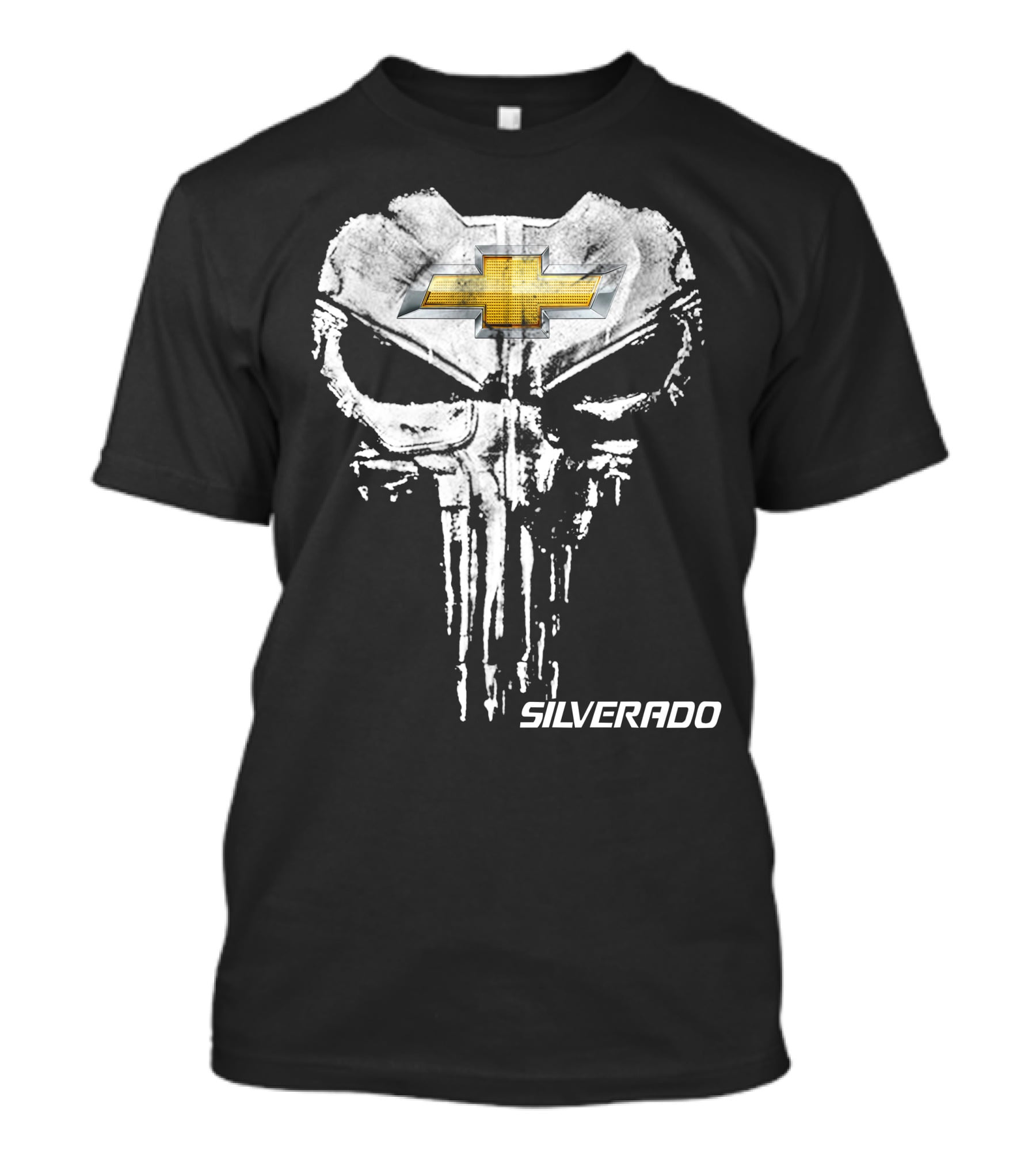 Silverado Chevrolet Punisher Skull Logo T-Shirt