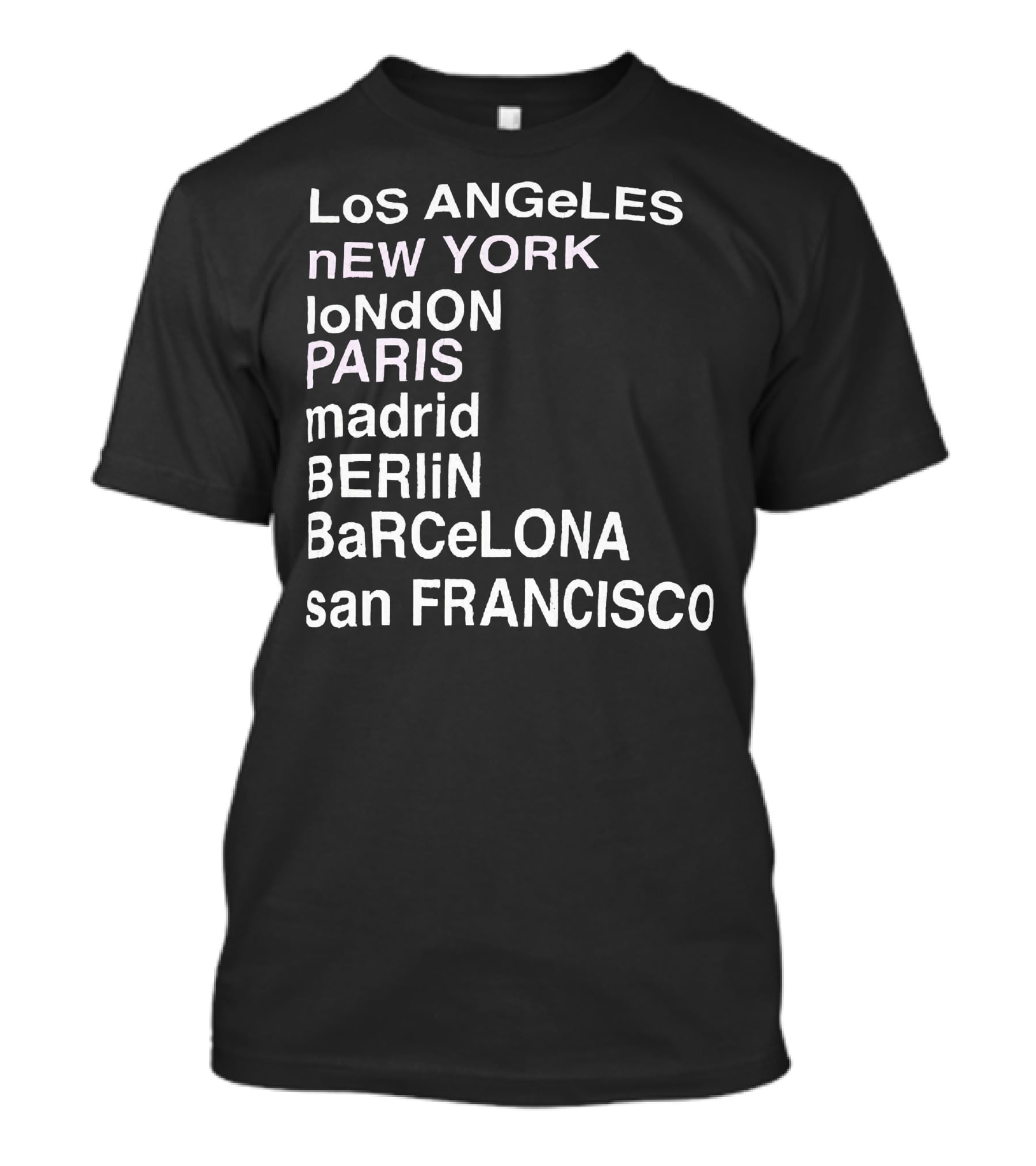 Anine Bing Paris Los Angeles New York London Madrid Berlin Barcelona San Francisco T-Shirt