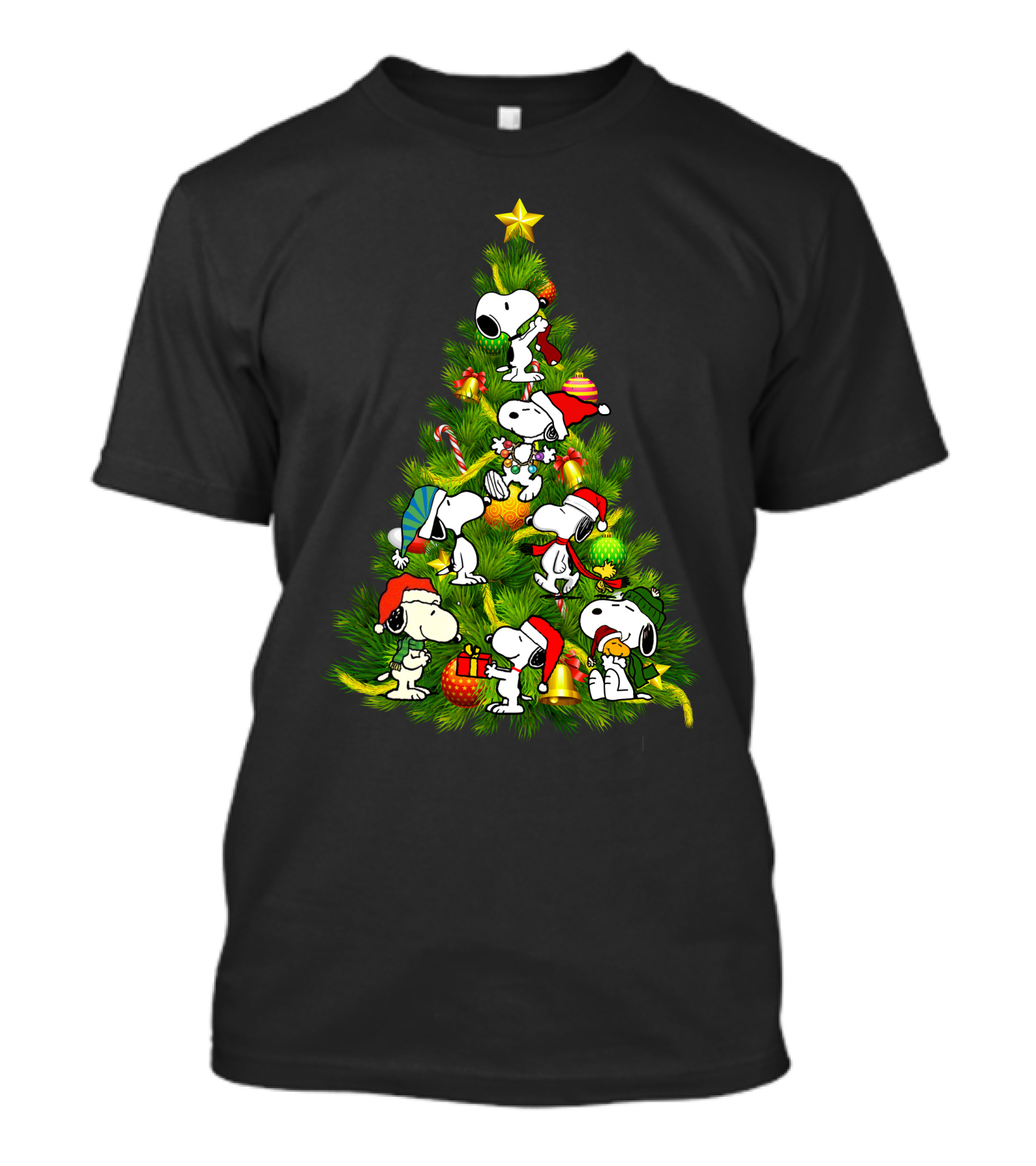 Christmas Snoopy Tree Holiday T-Shirt