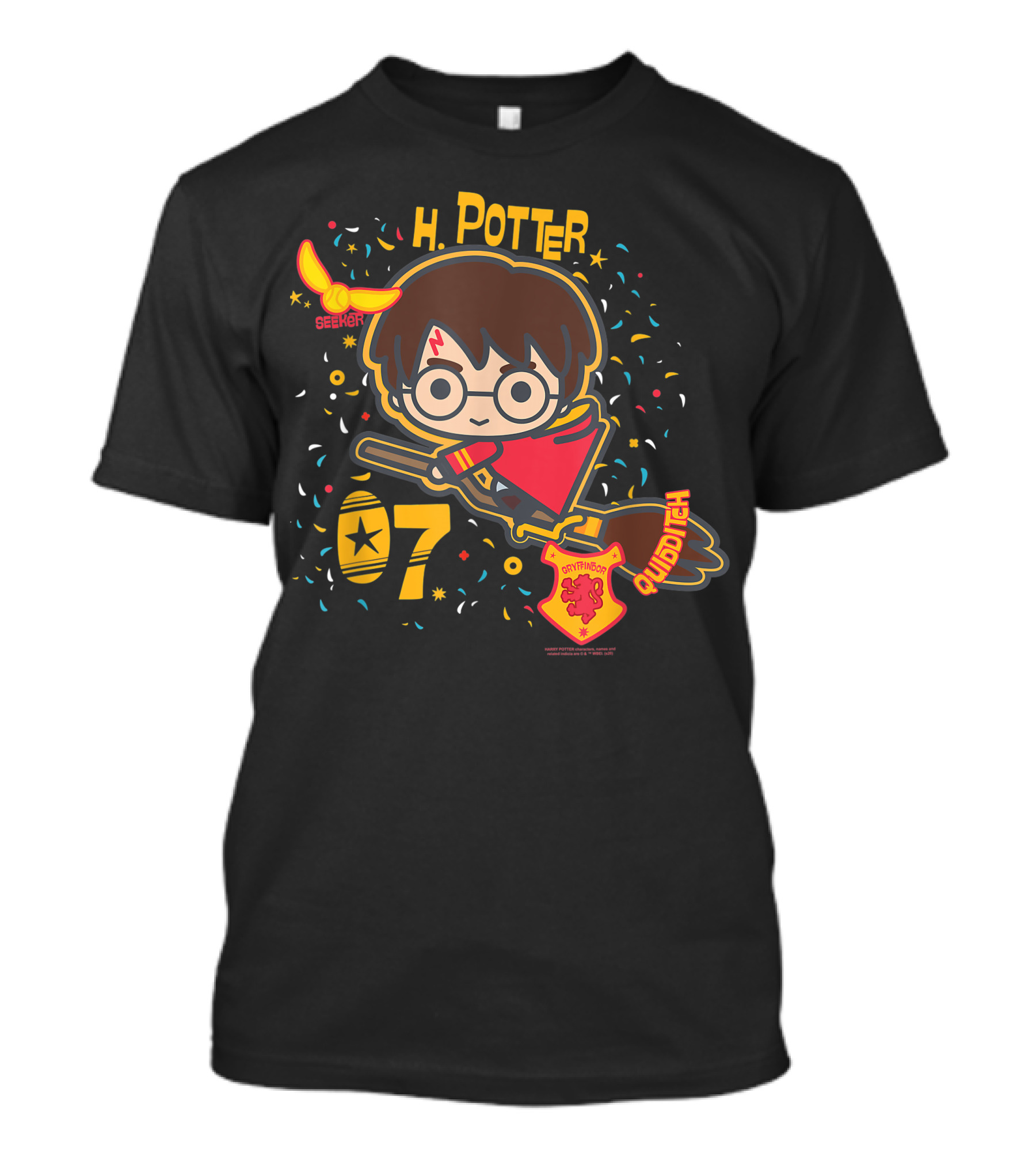 H Potter Gryffindor Seeker Quidditch T-Shirt