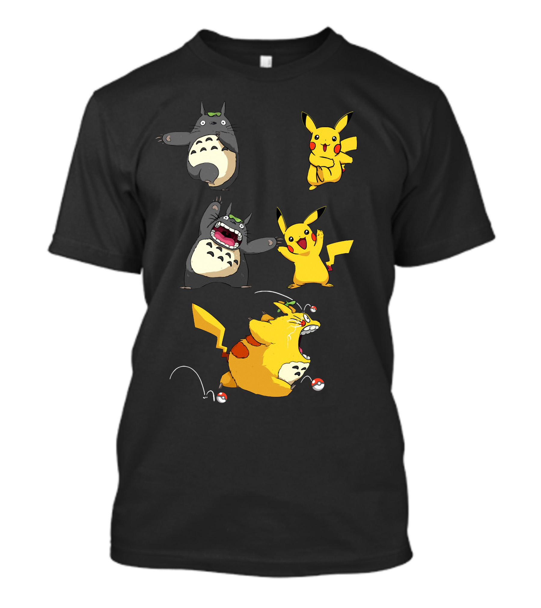 Only Today Pikachu Totoro Mashup T-Shirt