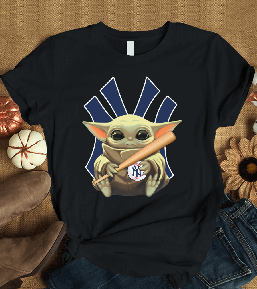 Baby Alien Baseball Team Logo Crossover T-Shirt
