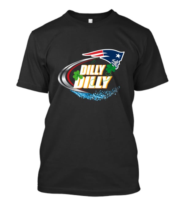 Dilly Dilly New England Patriots Shamrock Splash T-Shirt