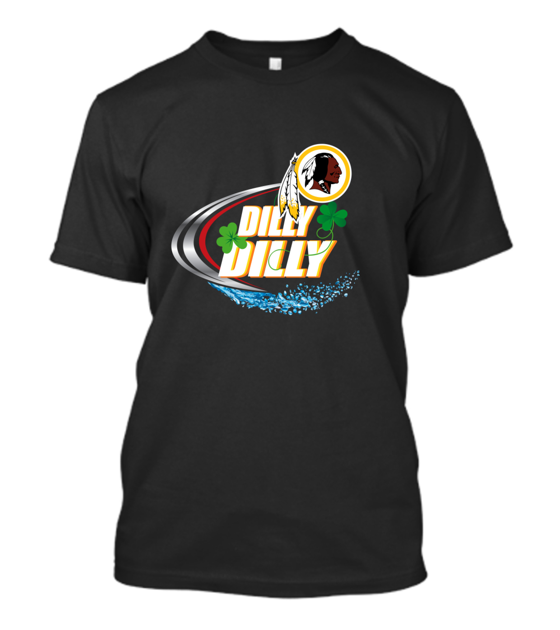 Dilly Dilly Washington Redskins Shamrocks And Splash T-Shirt