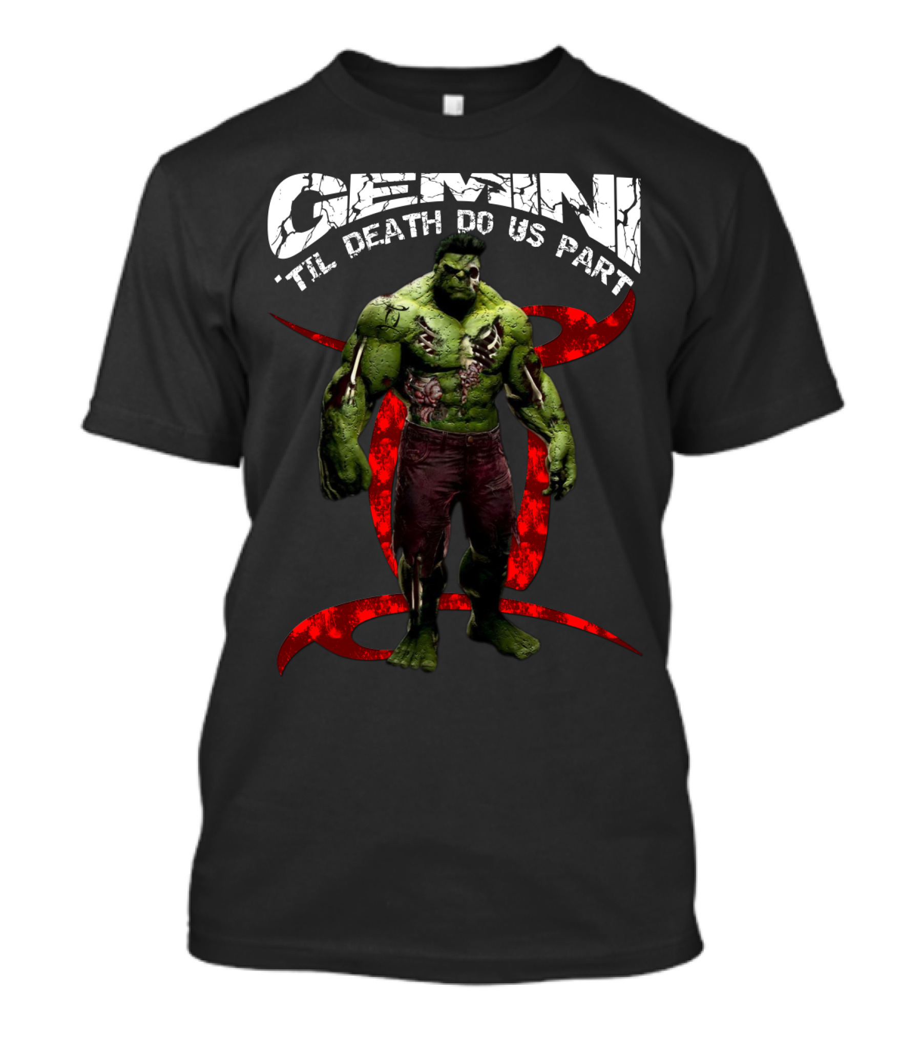 Gemini 'Til Death Do Us Part Hulk Marvel Fans T-Shirt