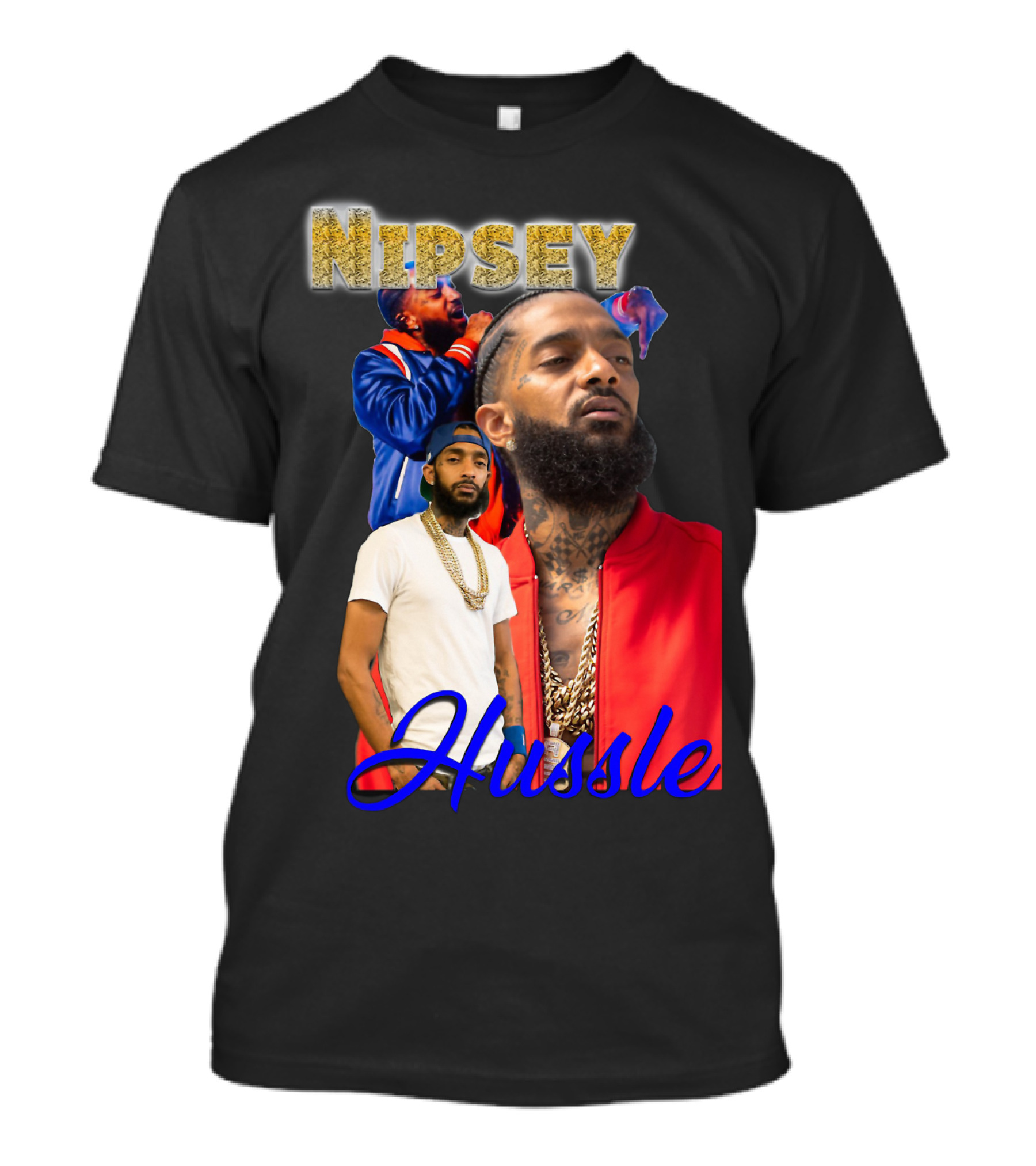 Nipsey Hussle Retro Rap Legends Iconic Collage T-Shirt