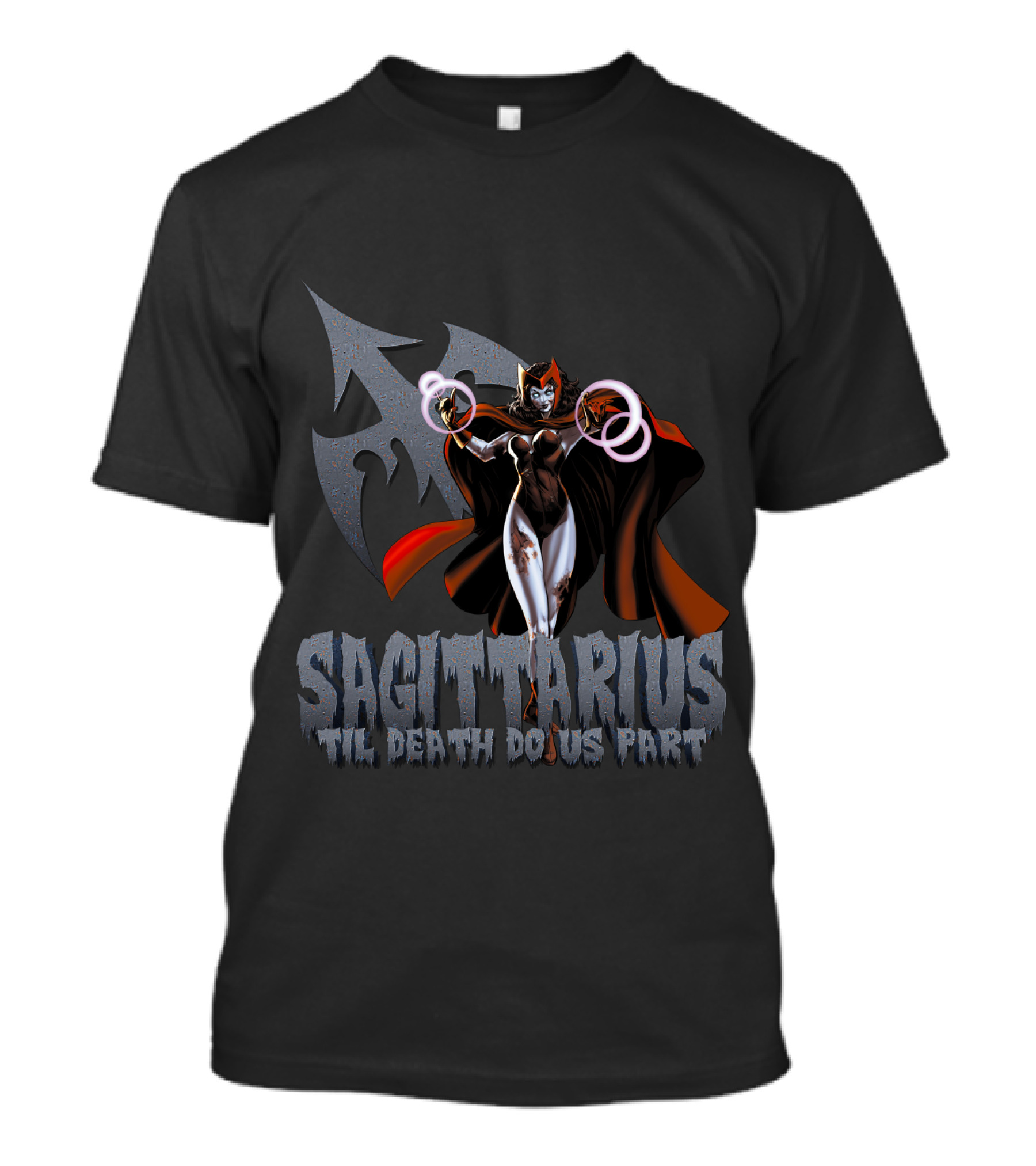 Sagittarius Til Death Do Us Part Scarlet Witch Marvel Fans T-Shirt