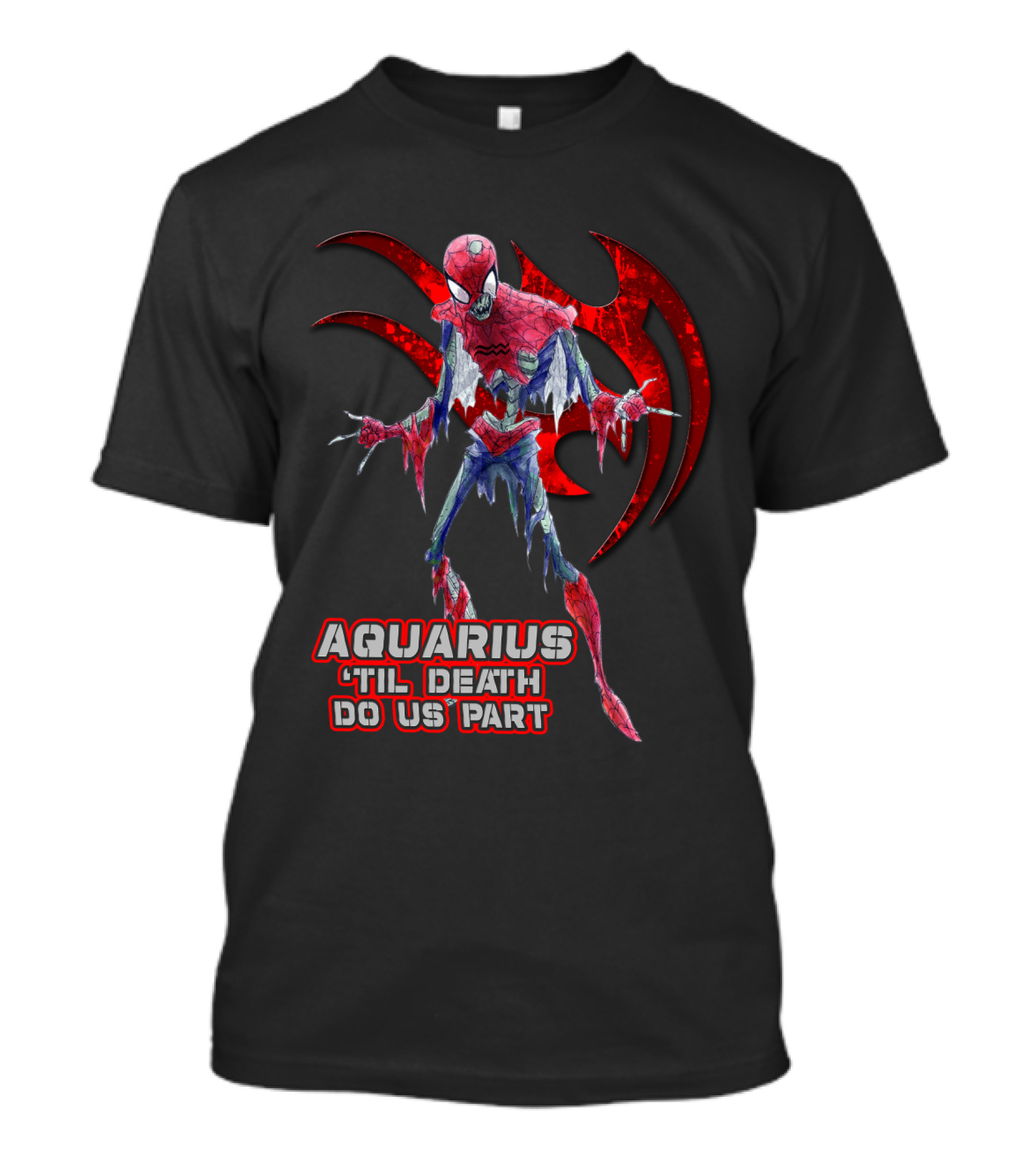 Aquarius 'Til Death Do Us Part Spider Marvel Fans T-Shirt