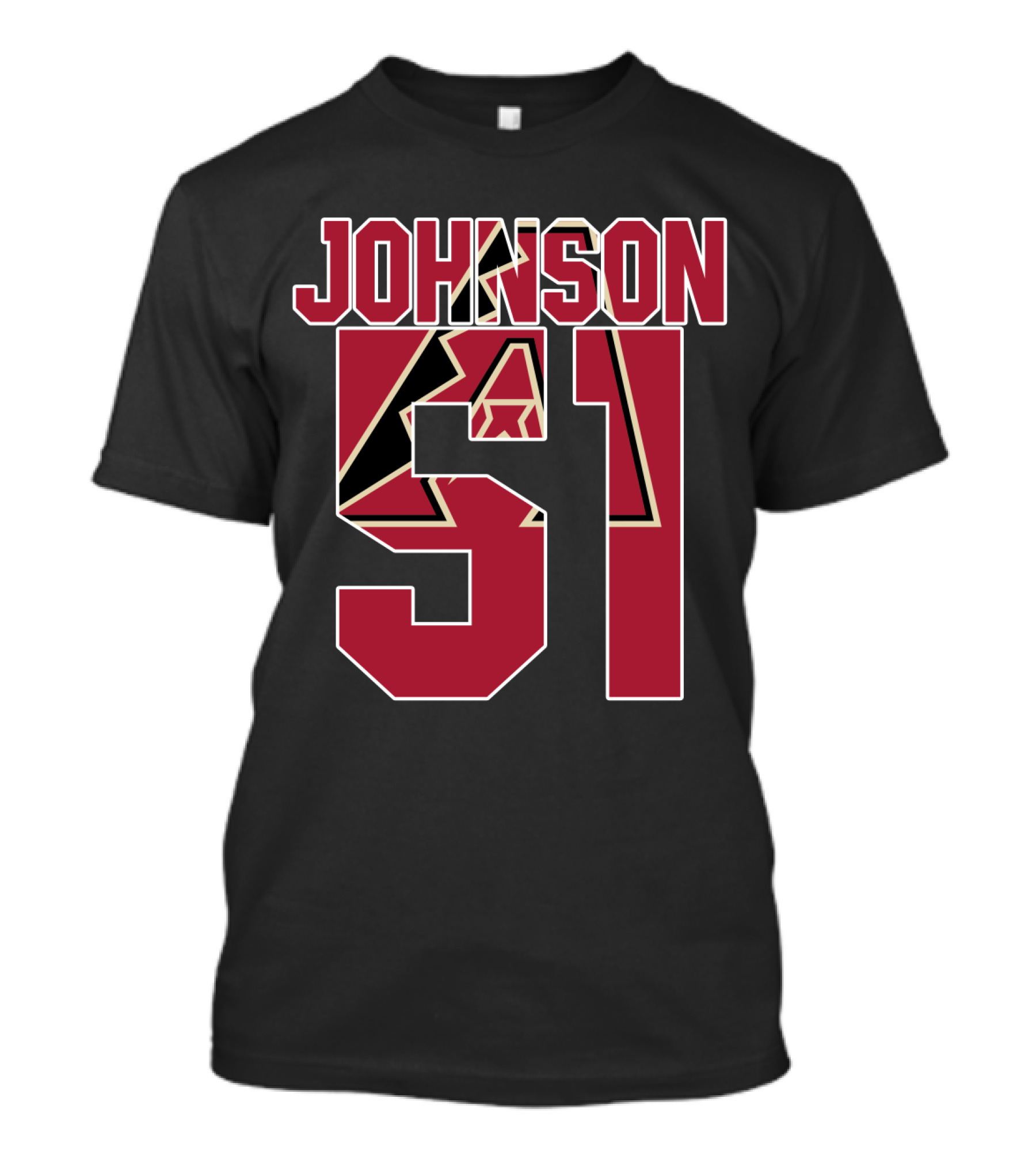 Arizona Diamondbacks Johnson 51 Iconic Baseball Jersey T-Shirt
