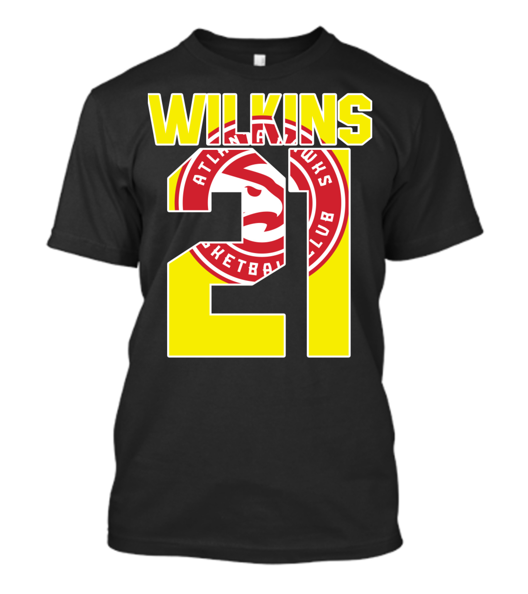 Atlanta Hawks Dominique Wilkins 21 Basketball T-Shirt