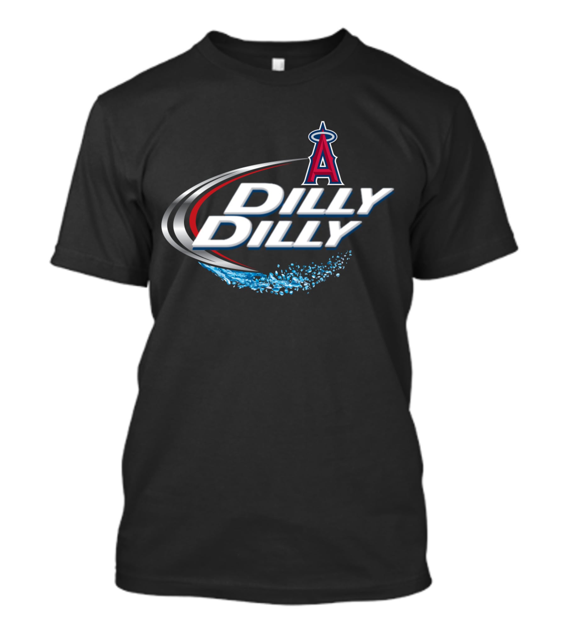 Los Angeles Angels Dilly Dilly Logo With Halo And Splash T-Shirt
