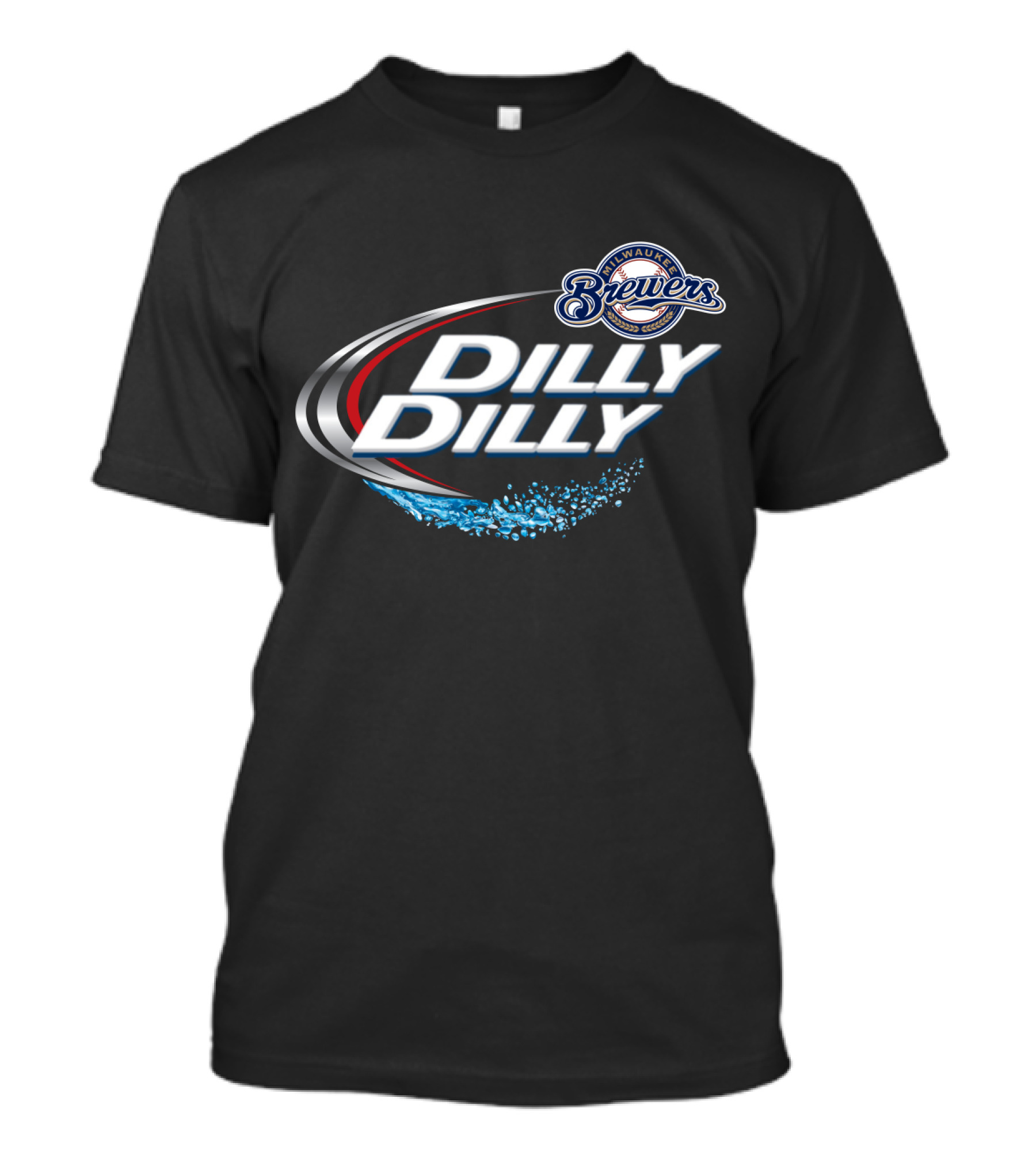 Milwaukee Brewers Dilly Dilly Swoosh T-Shirt