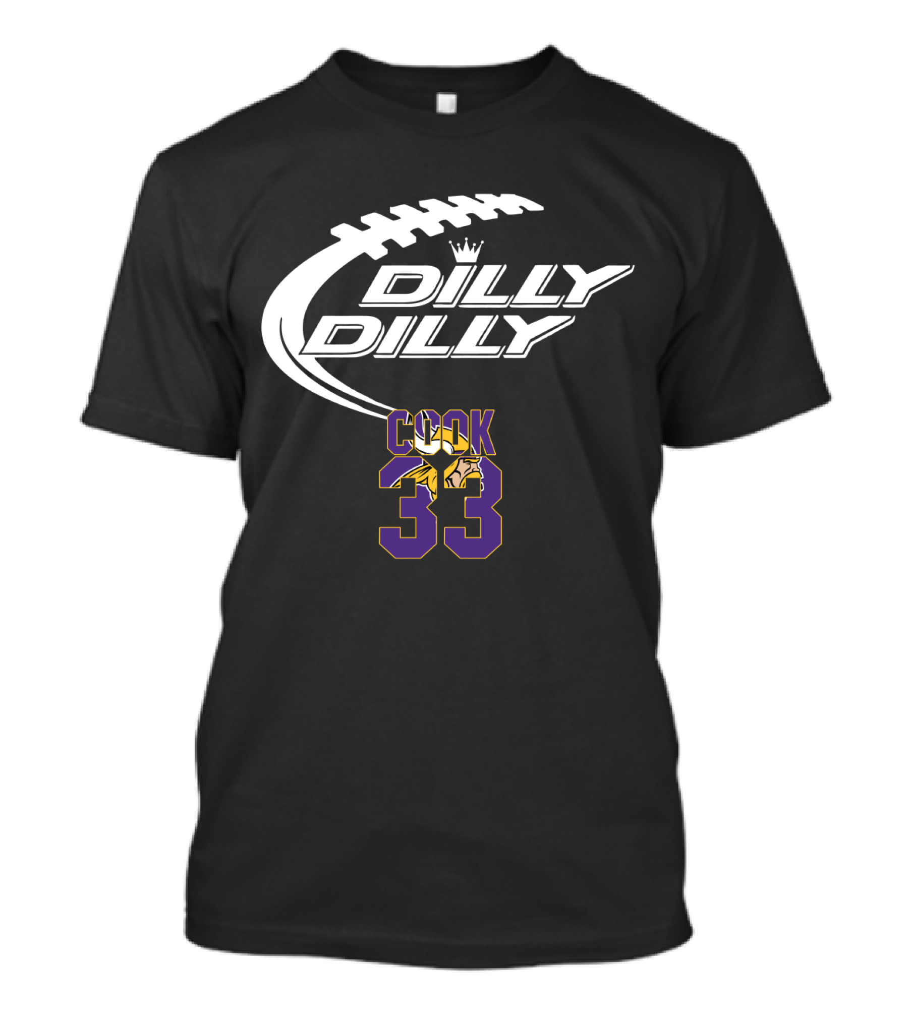 Minnesota Vikings Dalvin Cook 33 Dilly Dilly Football Theme T-Shirt