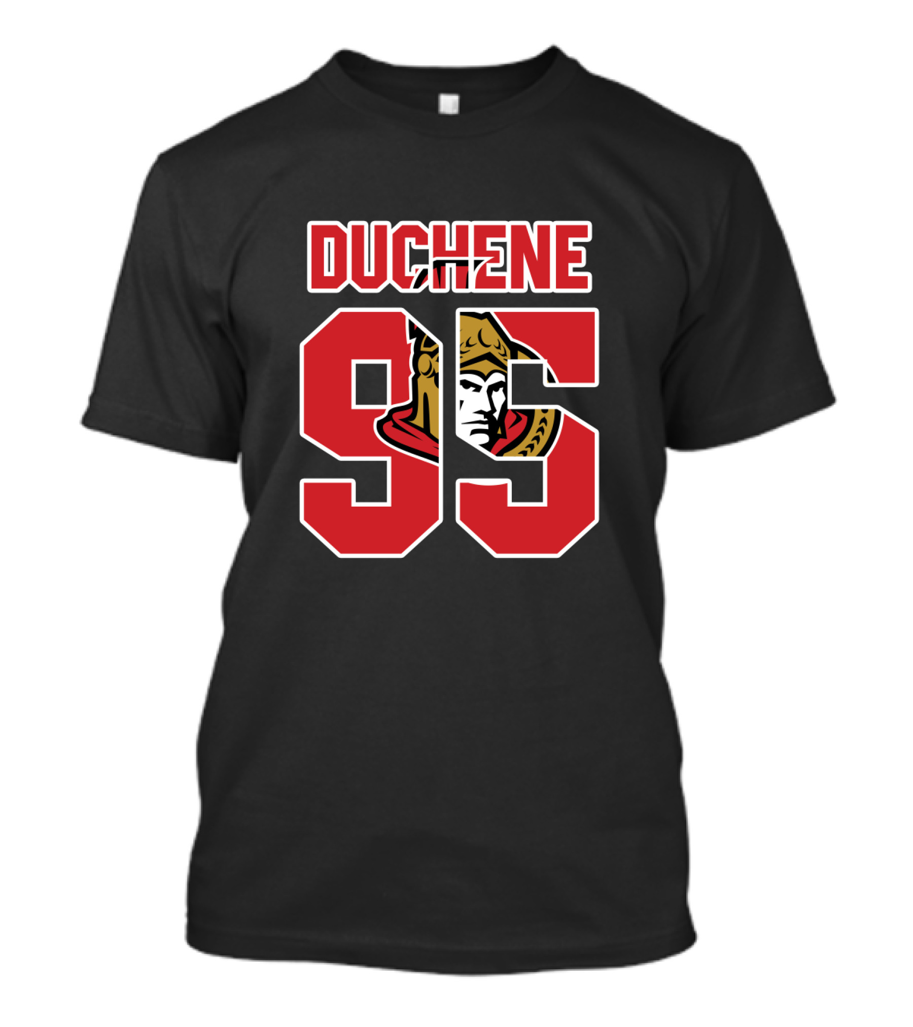 Ottawa Senators Steve Duchene 95 NHL Logo Jersey T-Shirt