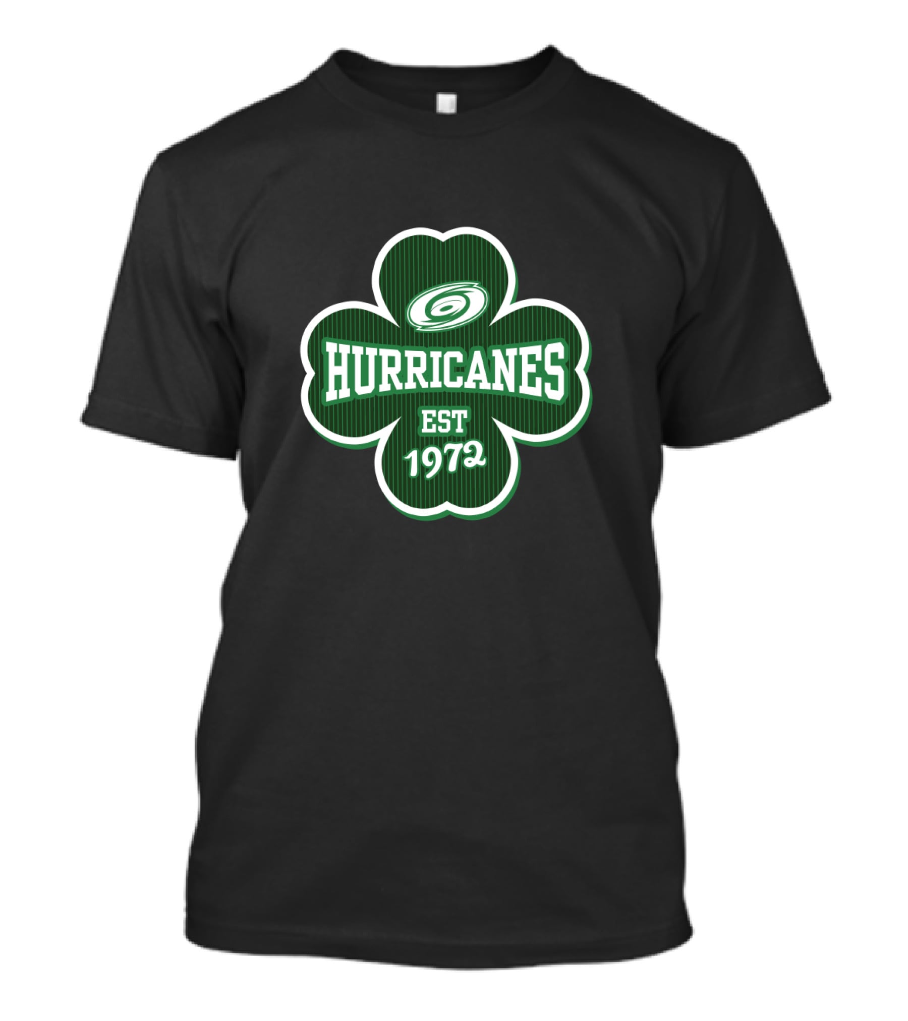 Carolina Hurricanes Shamrock Logo Est 1972 St. Patrick's Day T-Shirt
