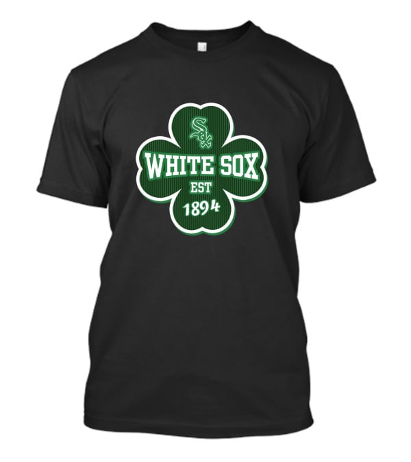Chicago White Sox Est 1894 Green Shamrock Logo St Patrick's Day T-Shirt