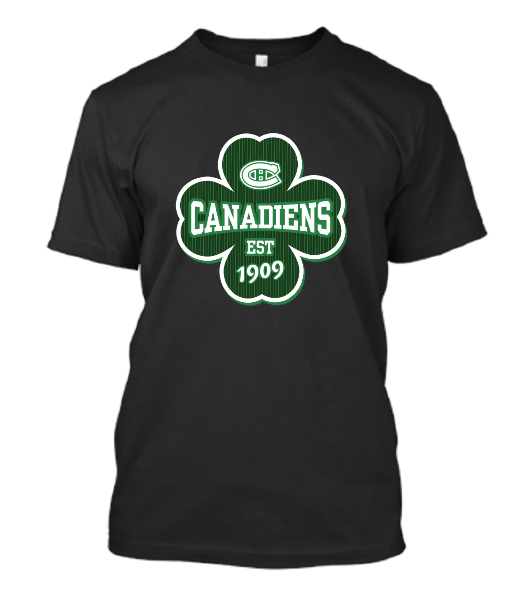 Montreal Canadiens Shamrock St Patrick's Day Est 1909 T-Shirt