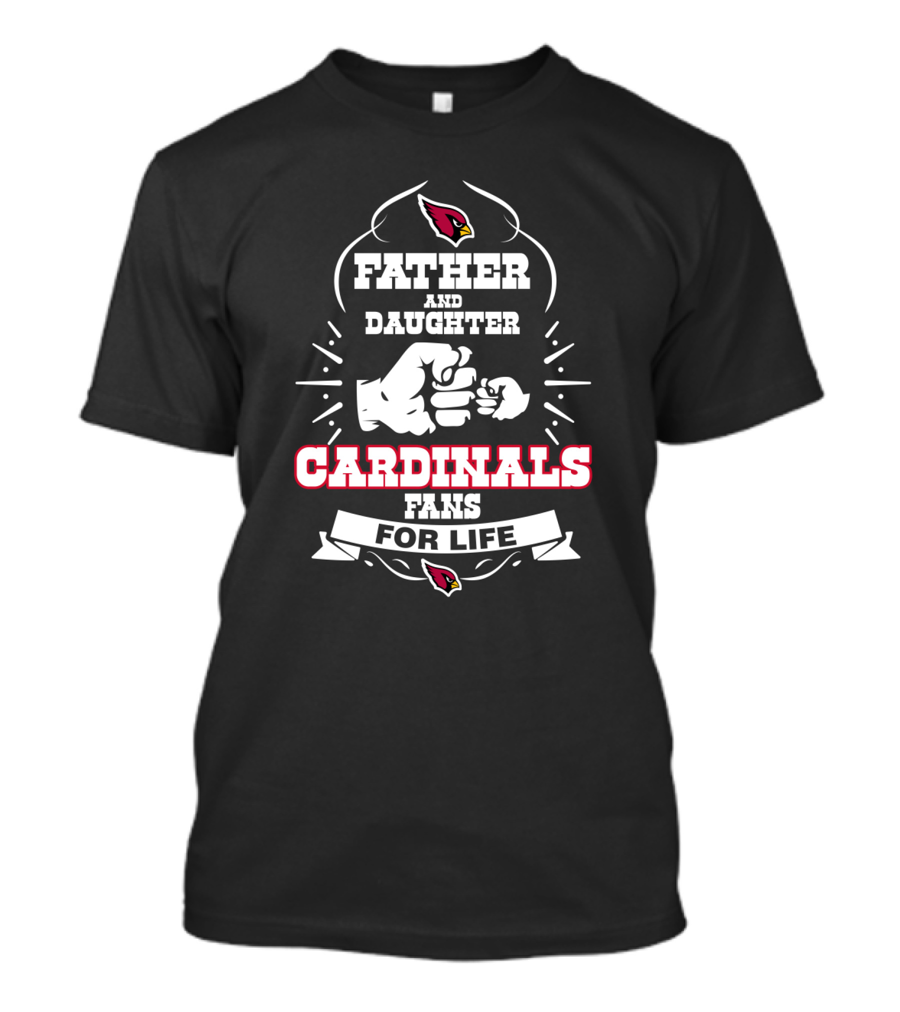 Father And Daughter Cardinals Fans For Life T-Shirt