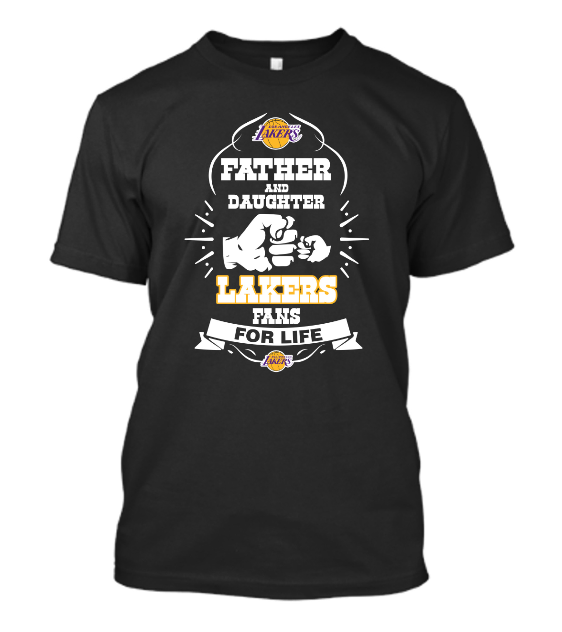Father Daughter Lakers Fans For Life T-Shirt