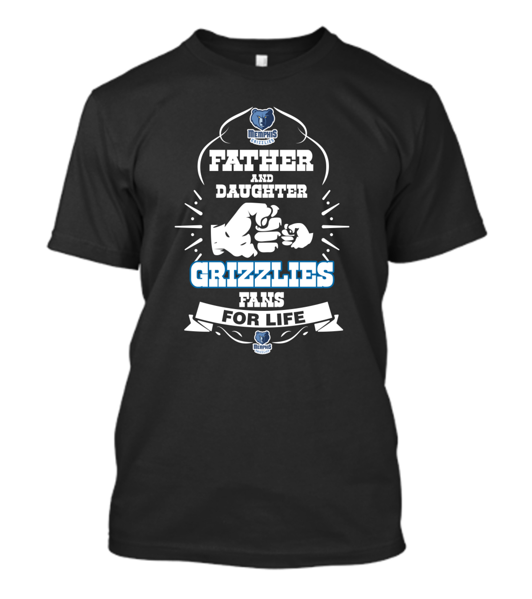 Father And Daughter Grizzlies Fans For Life Memphis Grizzlies T-Shirt