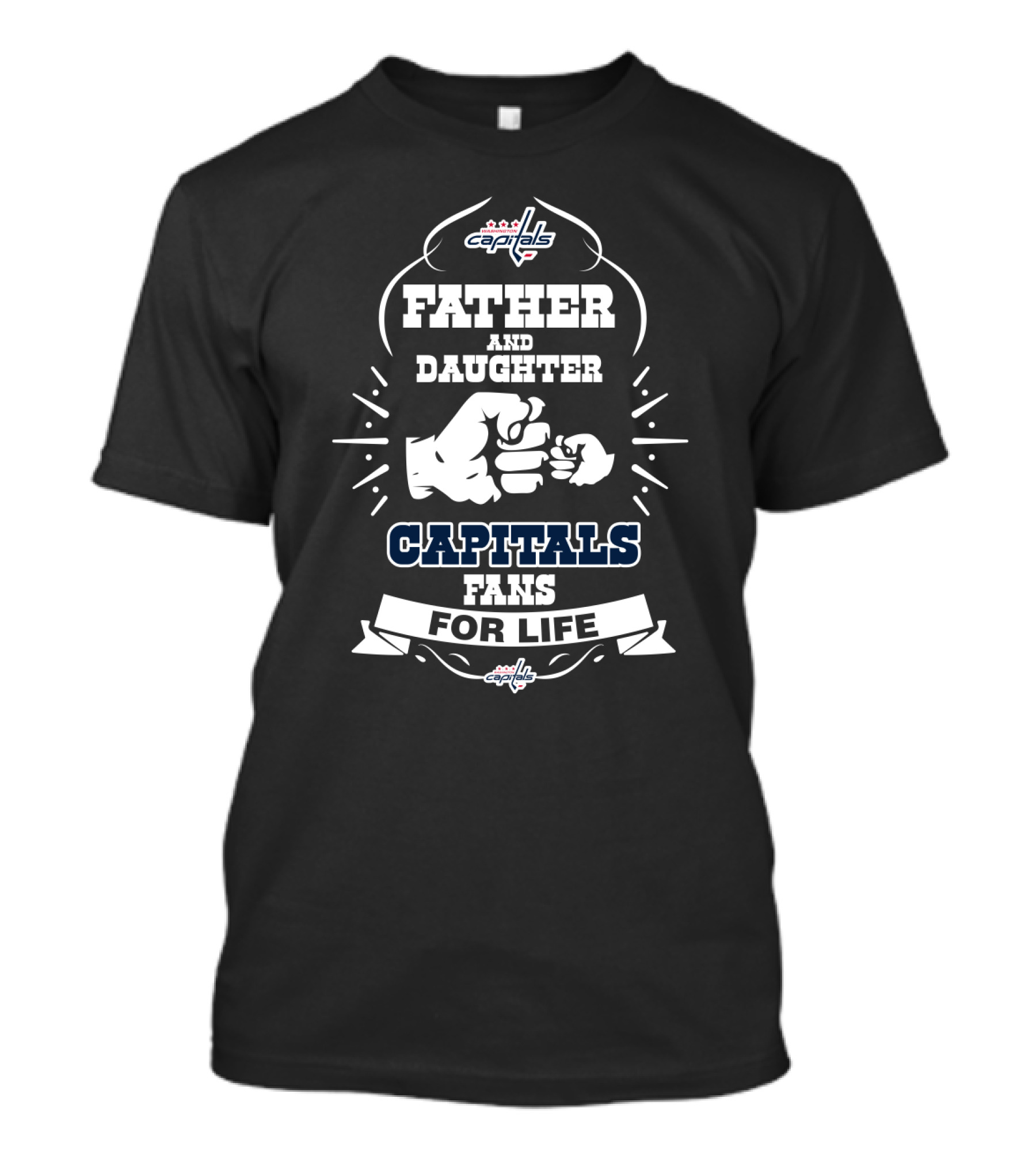 Father And Daughter Capitals Fans For Life T-Shirt