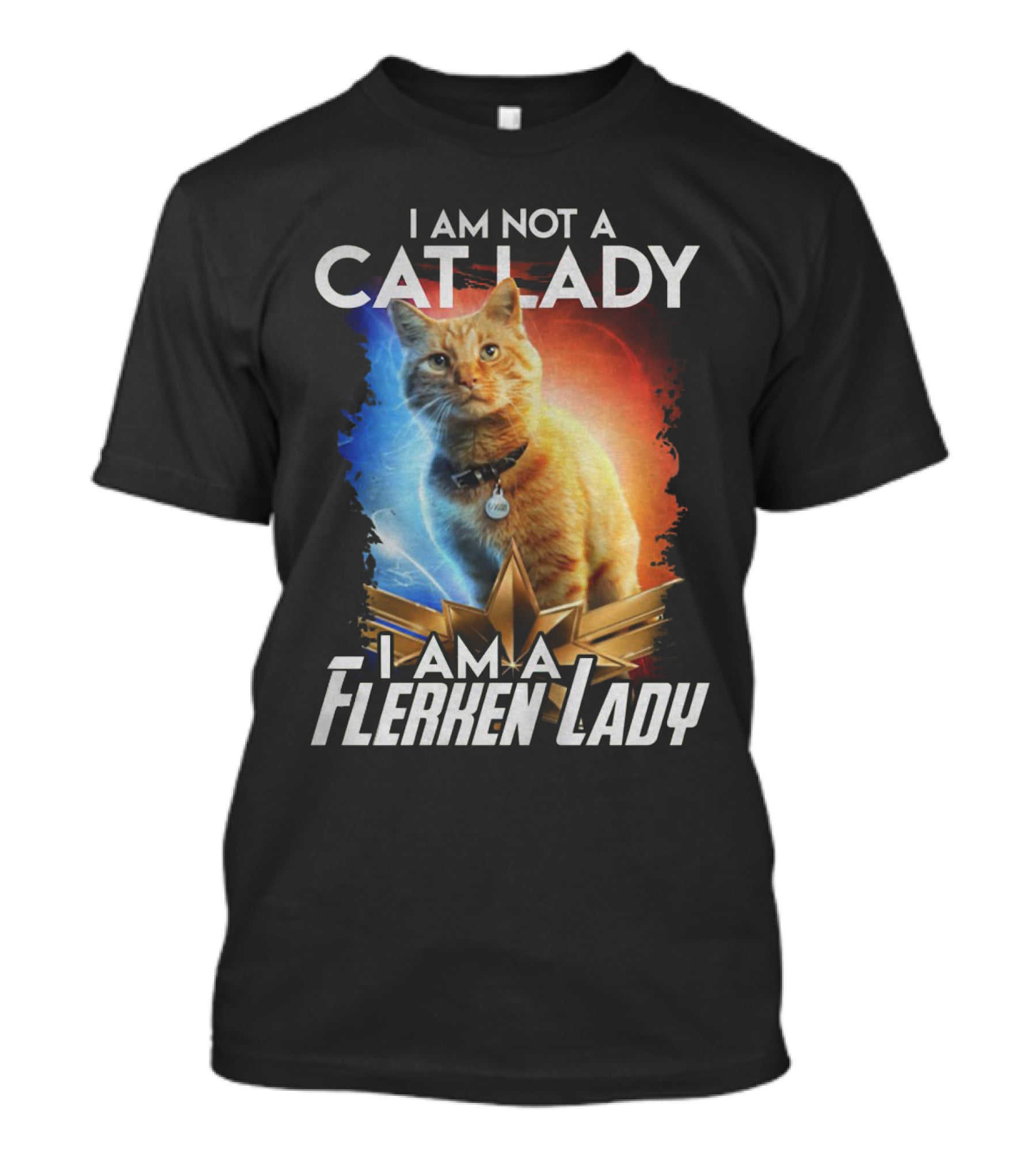 I Am Not A Cat Lady I Am A Flerken Lady Goose Cat T-Shirt