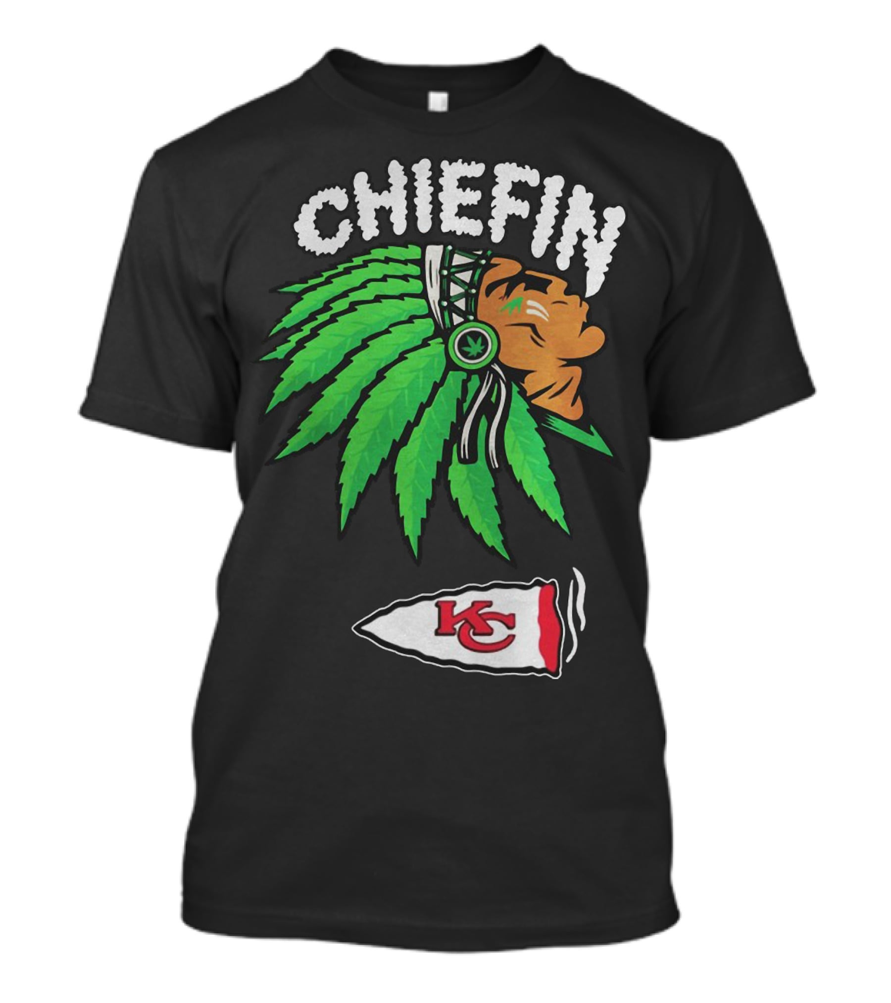 Kansas City Chiefs Chiefin Weed Smoke T-Shirt