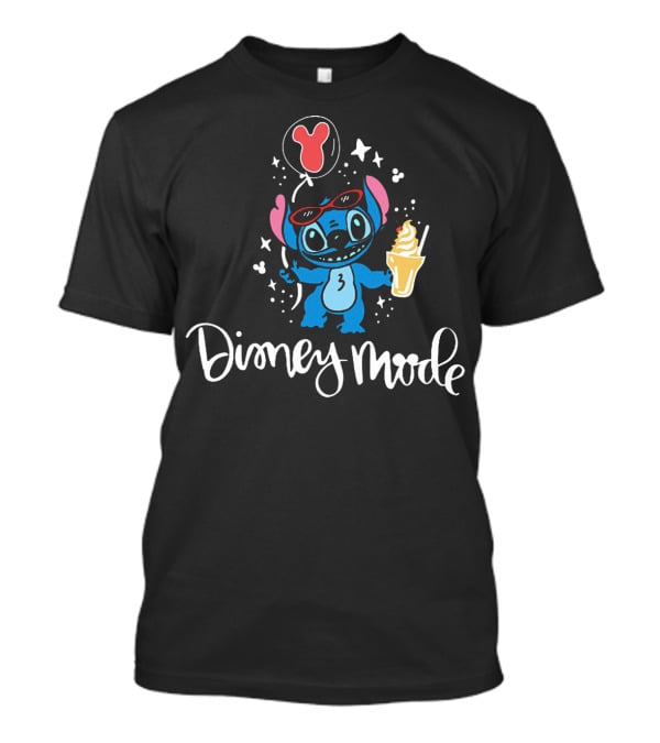 Stitch Disney Mode Balloon Ice Cream Sunglasses Adventure T-Shirt