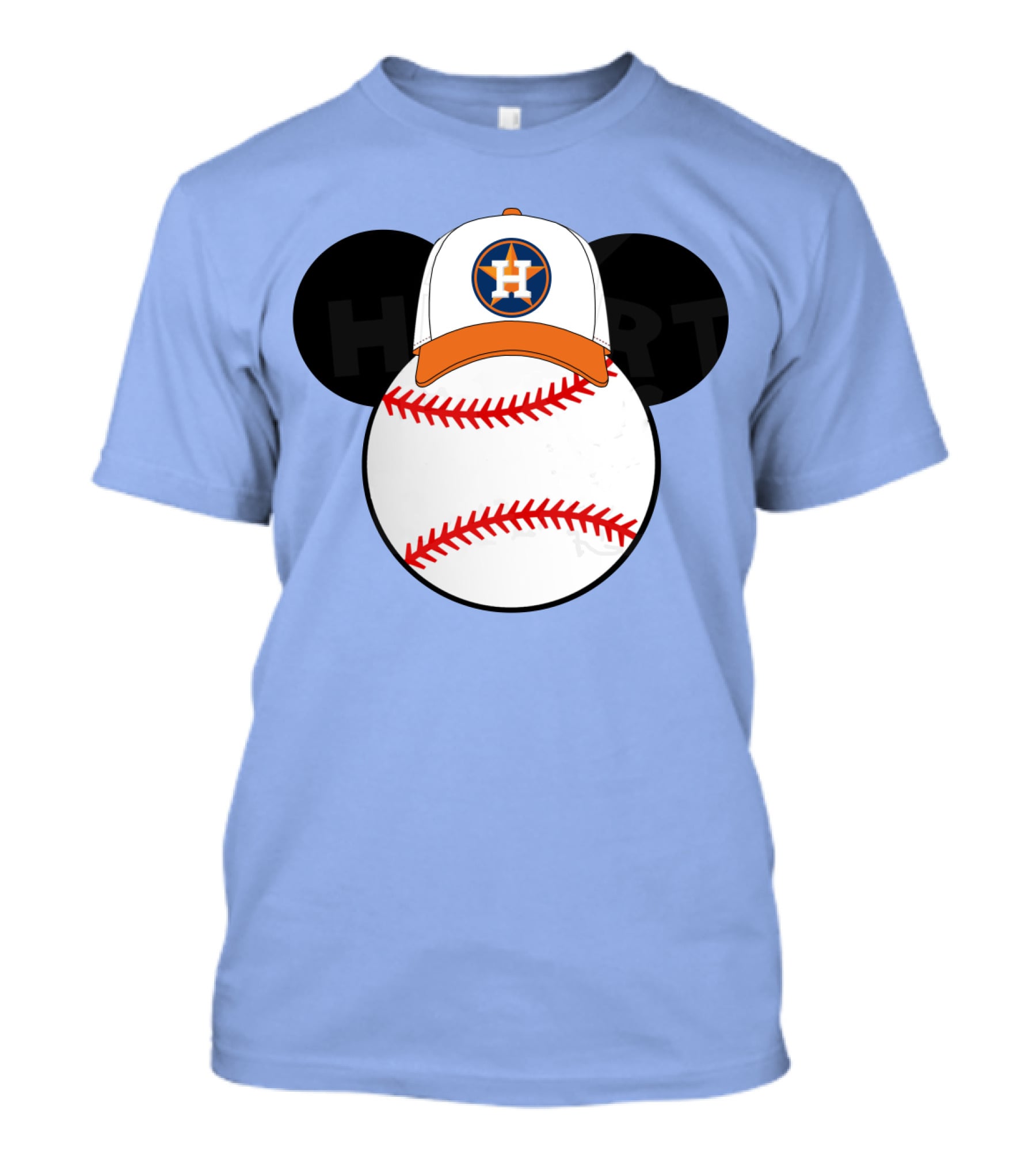 Houston Astros Mickey Mouse Baseball Cap T-Shirt