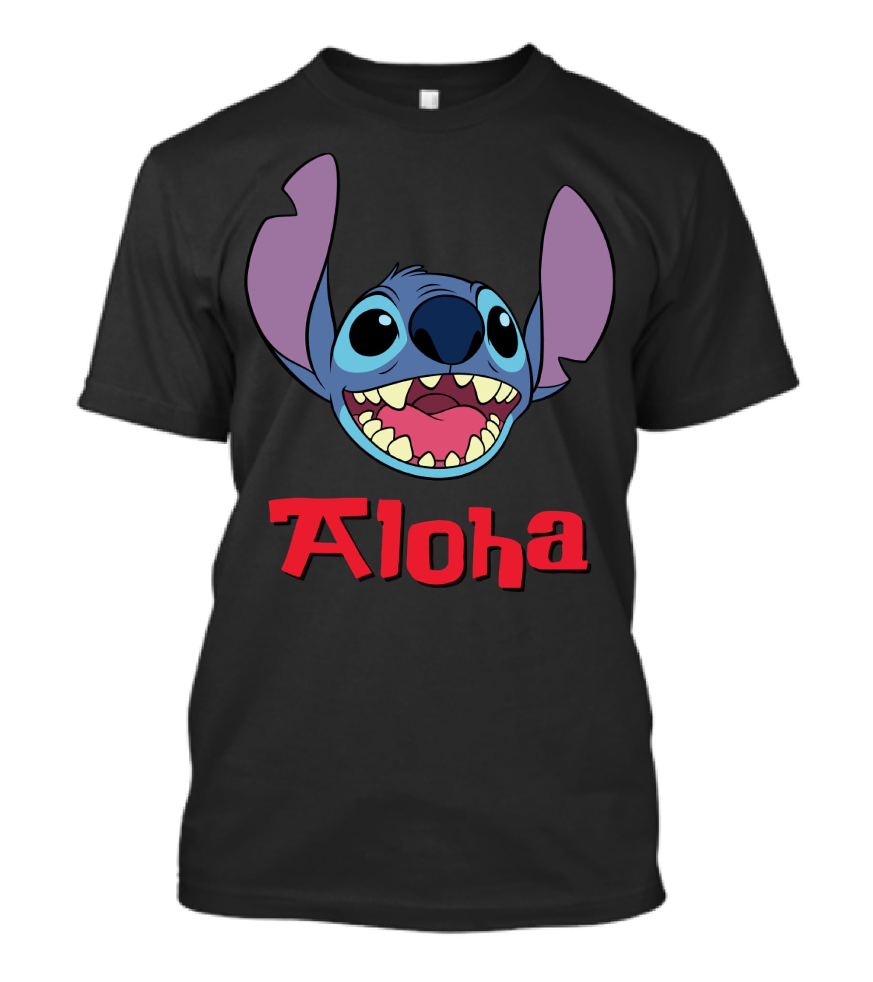 Lilo And Stitch Aloha Stitch Iconic Blue Character Smile T-Shirt
