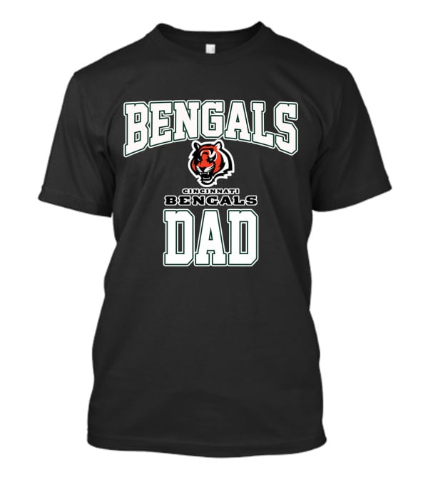 Cincinnati Bengals Dad Fathers Day Bengals Tiger T-Shirt