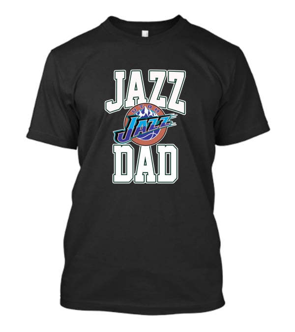 Utah Jazz Dad Fathers Day Basketball Fan Gift T-Shirt