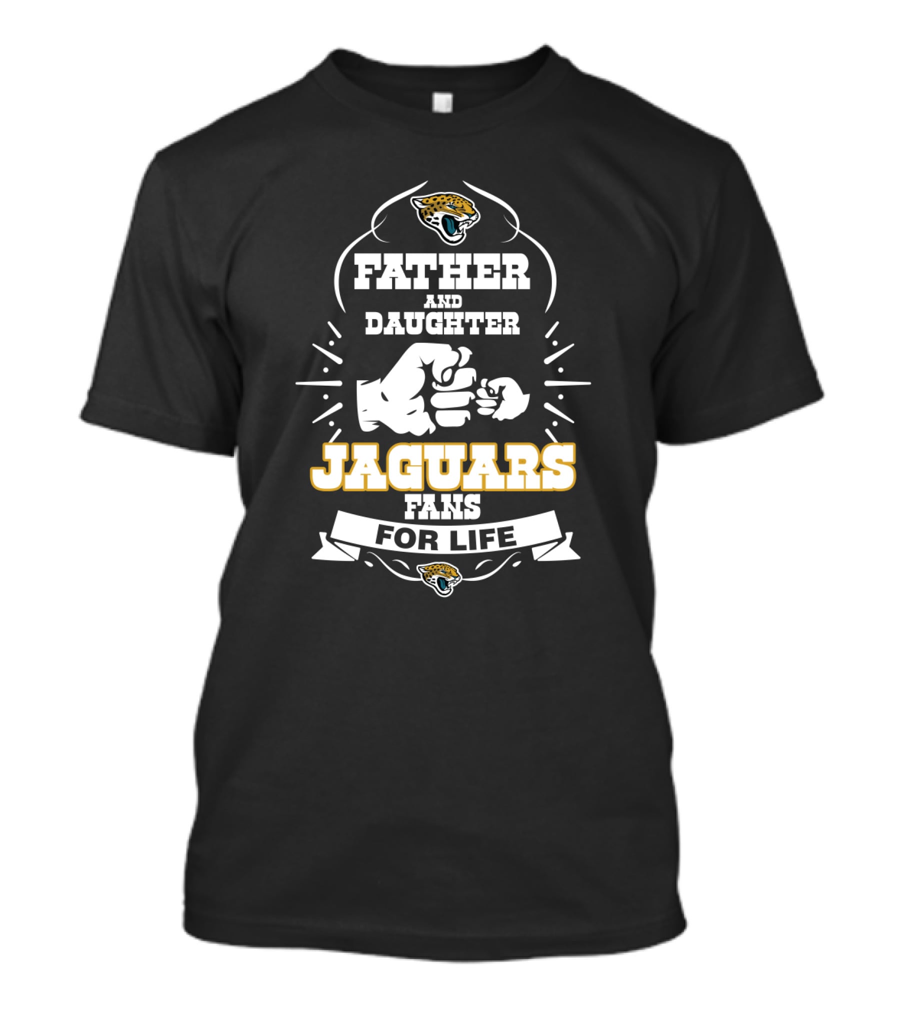Father And Daughter Jaguars Fans For Life T-Shirt