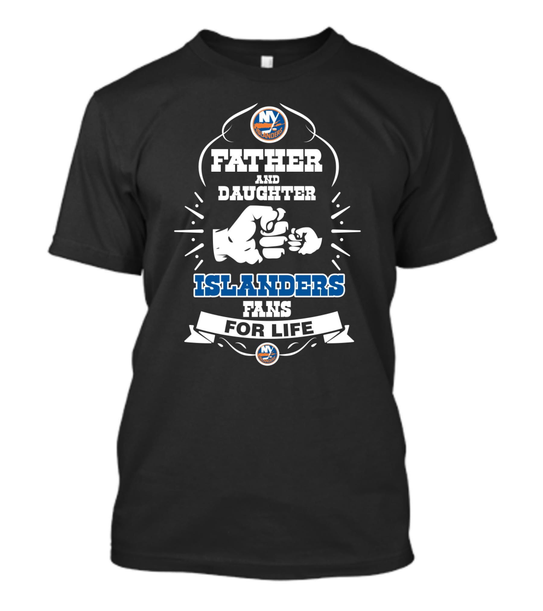 Father And Daughter Fans For Life New York Islanders T-Shirt