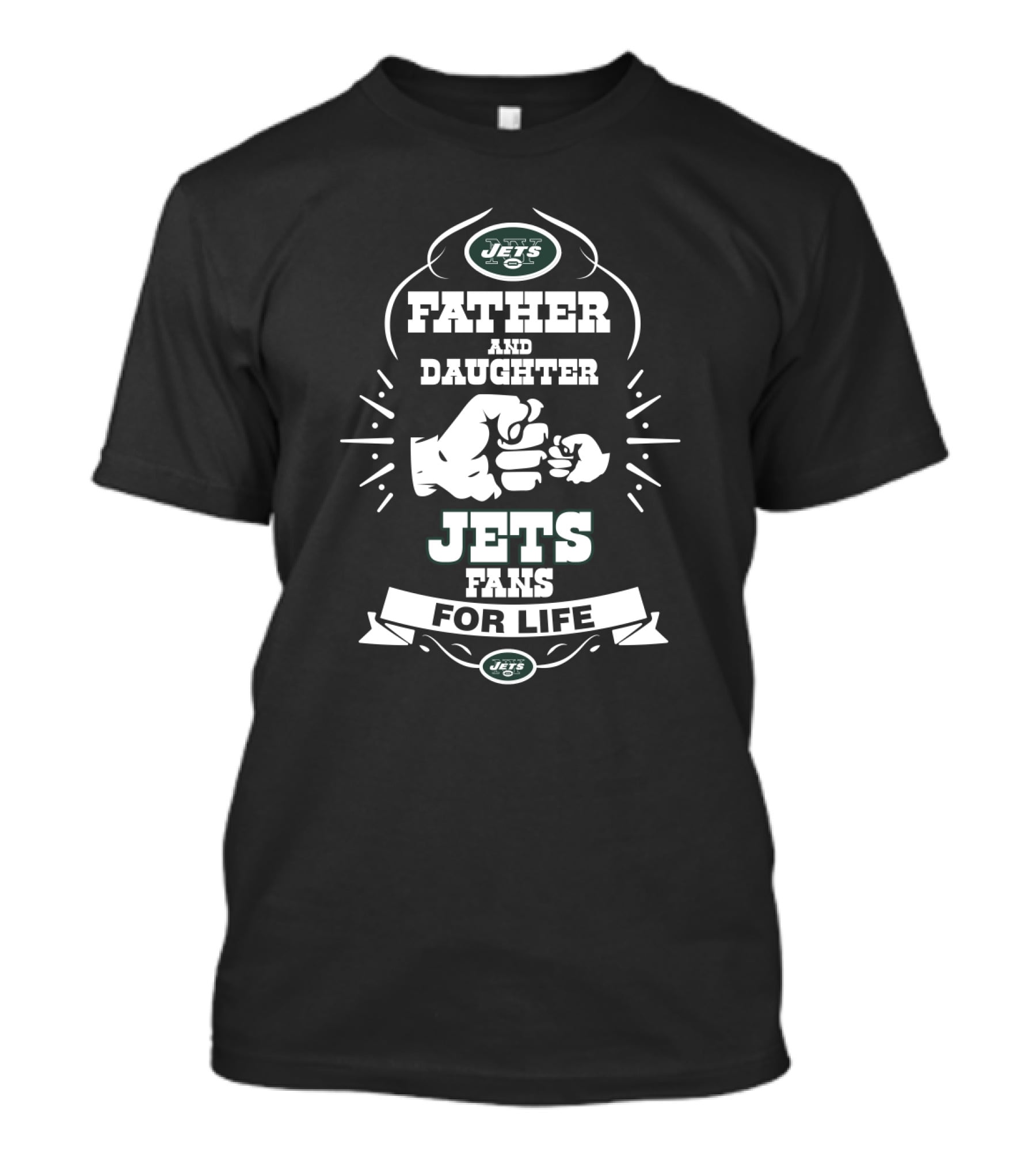 Father And Daughter Jets Fans For Life New York Jets T-Shirt