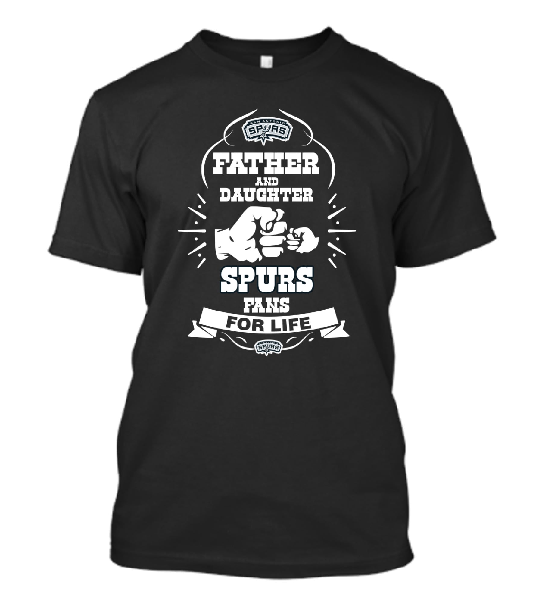 Father And Daughter Spurs Fans For Life San Antonio T-Shirt