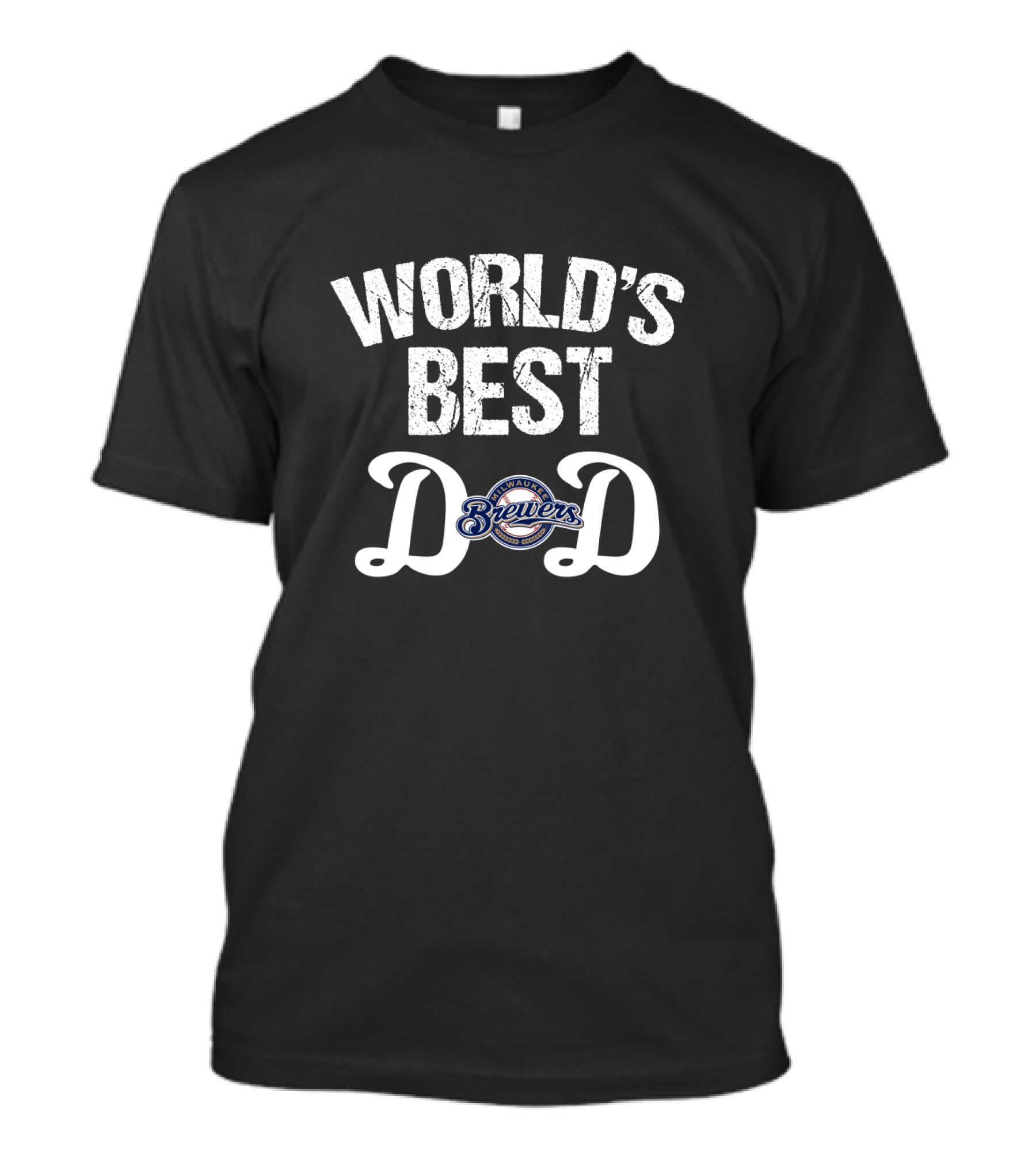 World's Best Dad Milwaukee Brewers T-Shirt