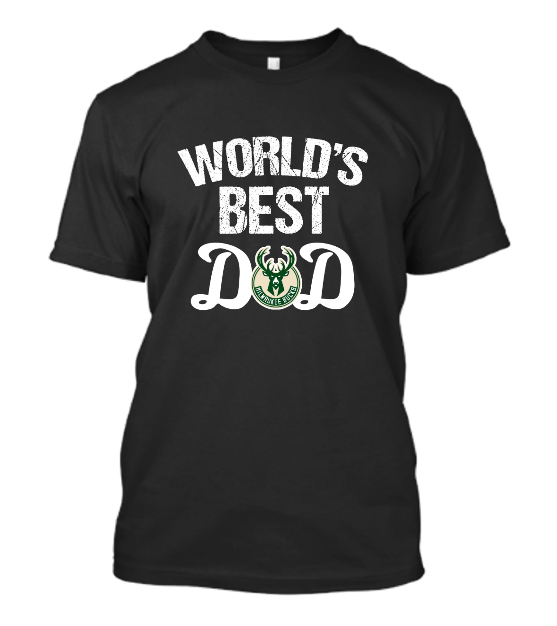 World's Best Dad Milwaukee Bucks Fan T-Shirt