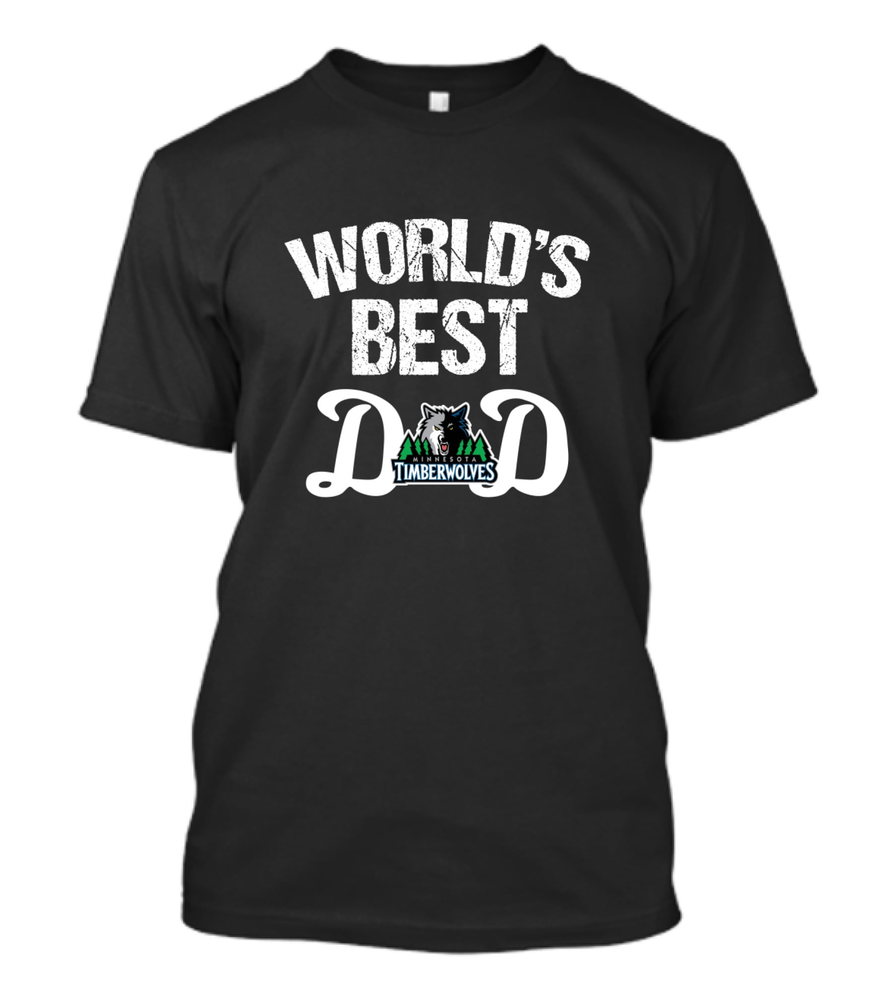 World's Best Dad Minnesota Timberwolves Fan T-Shirt