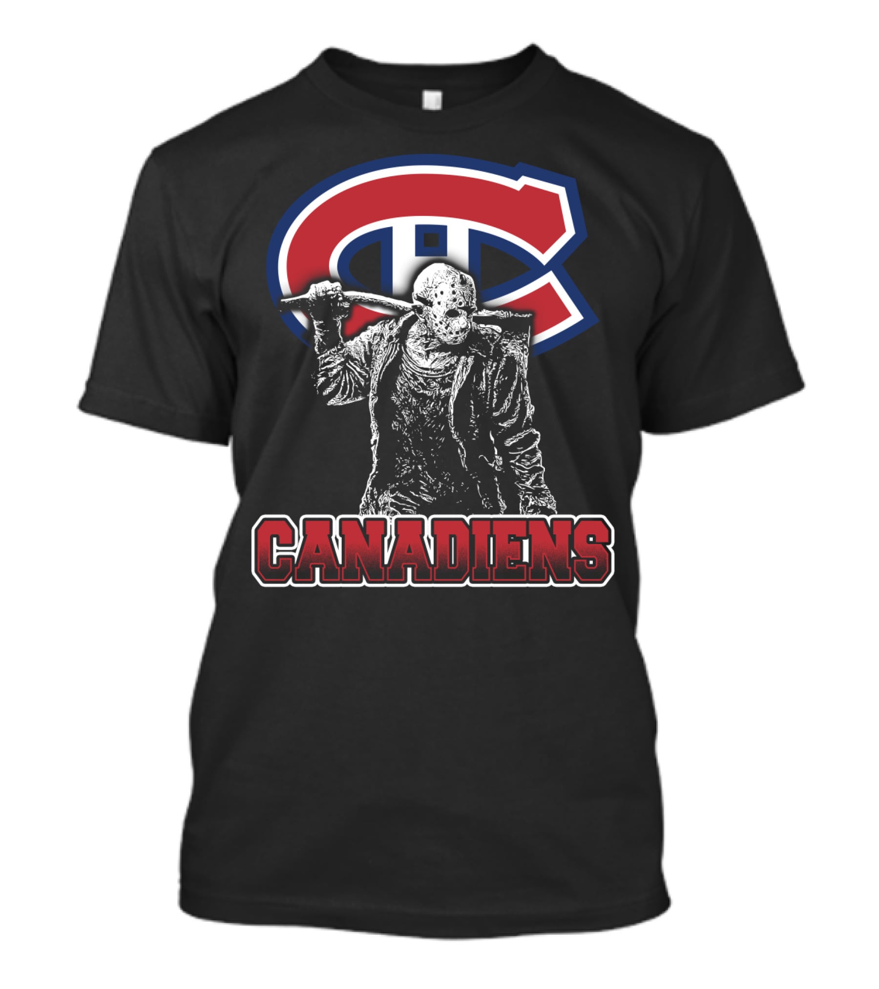 Jason Voorhees Hockey With Montreal Canadiens Logo Fans T-Shirt